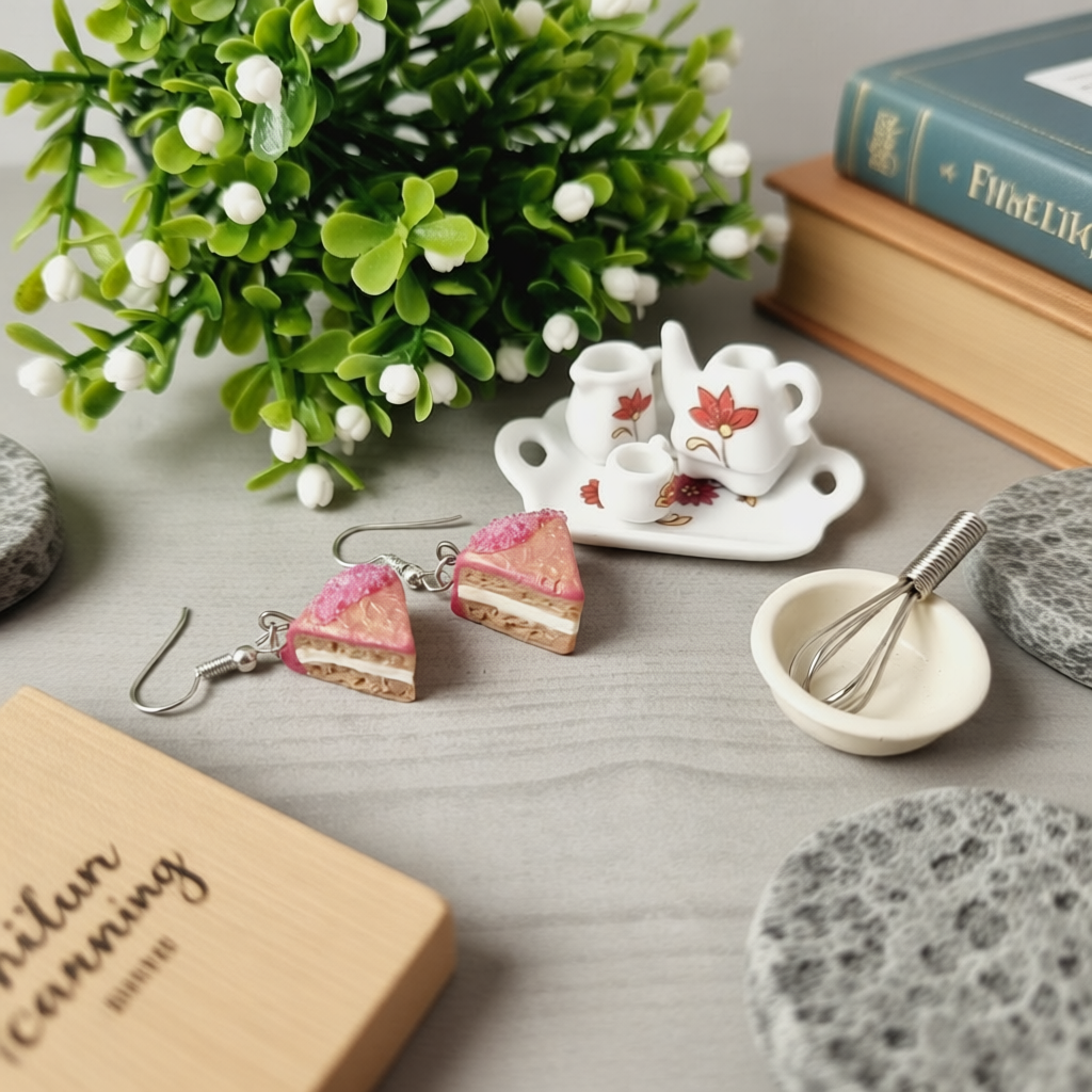 Novelty Miniature Food Earrings - Biscuits, Pancakes, Muffins, Hotdogs, donuts, lemons