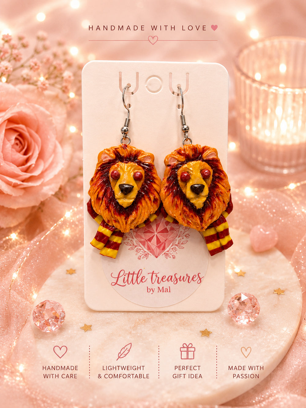 Handcrafted Magical house Earrings