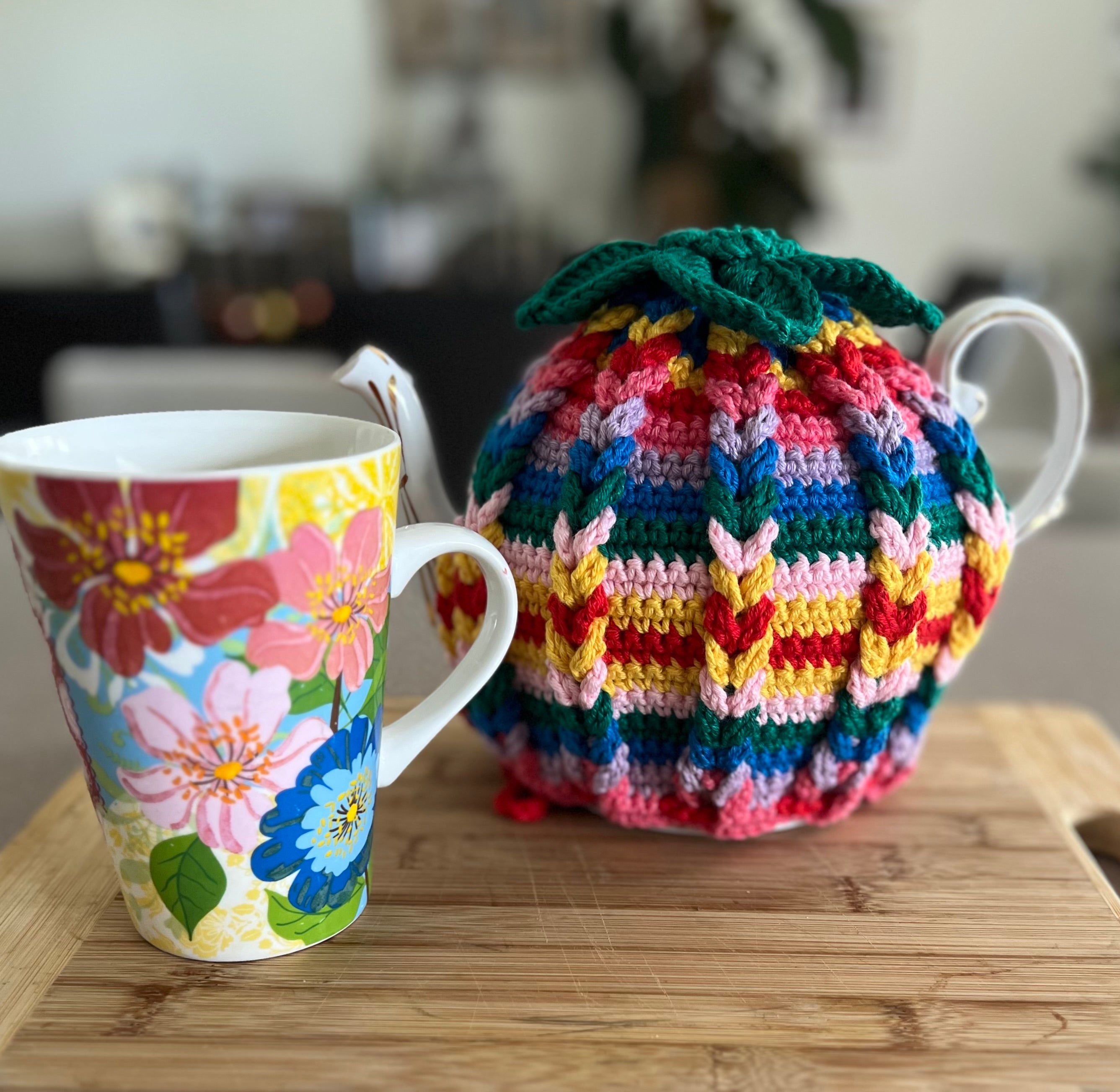 Crochet Teapot Cosy - 4 different designs