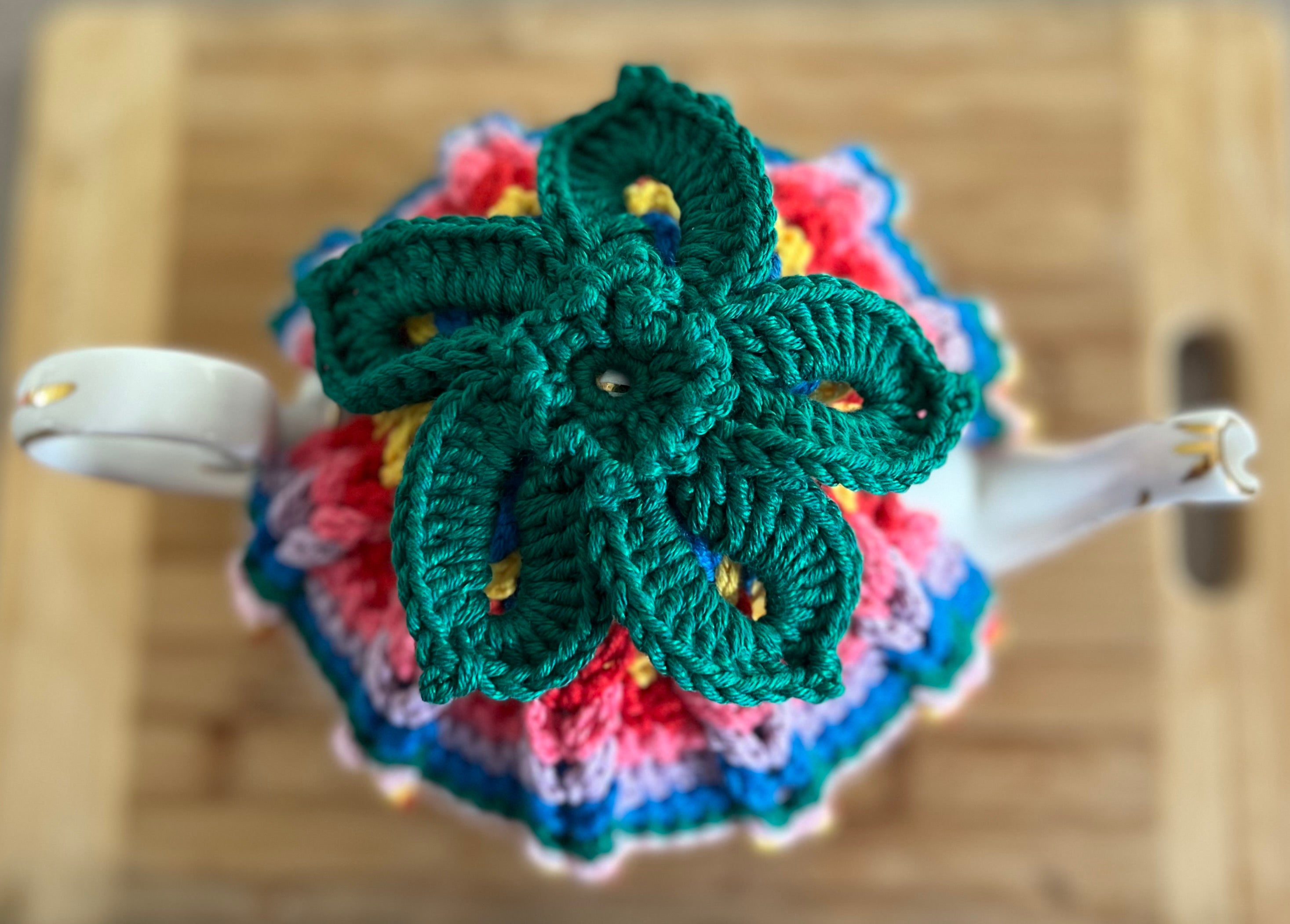 Crochet Teapot Cosy - 4 different designs