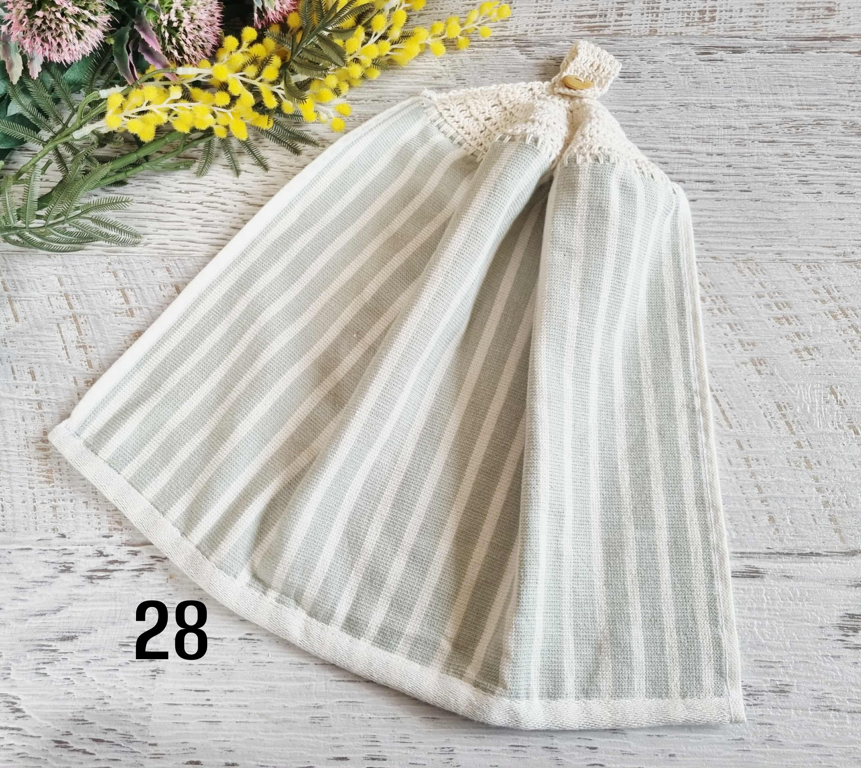 Kitchen Hand Towel | Hanging | Cotton | SINGLE LAYER - 9 Styles - 28-36