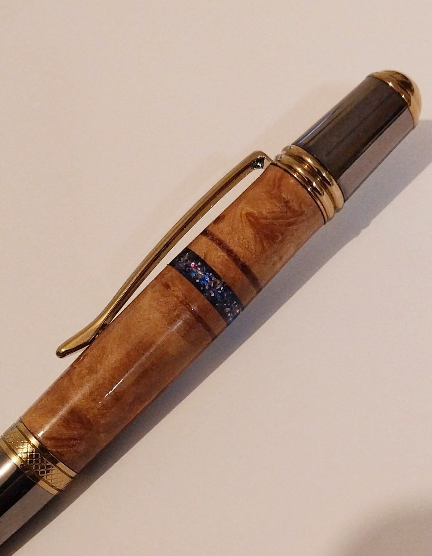 Handturned Sierra Twist Pen - Reclaimed Jarrah Burl