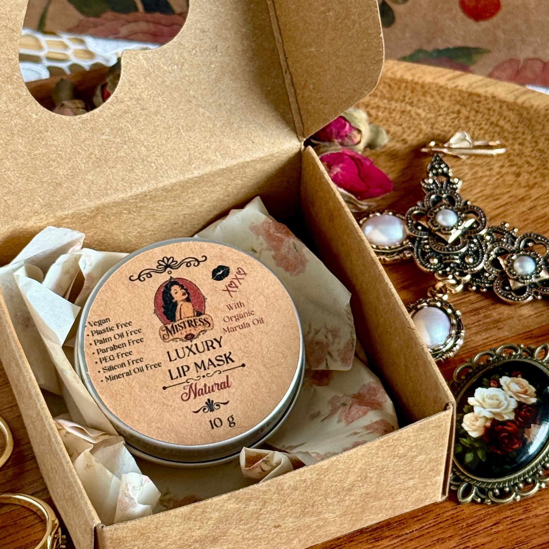 Luxury Vegan Lip Mask 10 g - Natural Lip Balm - Eco Friendly