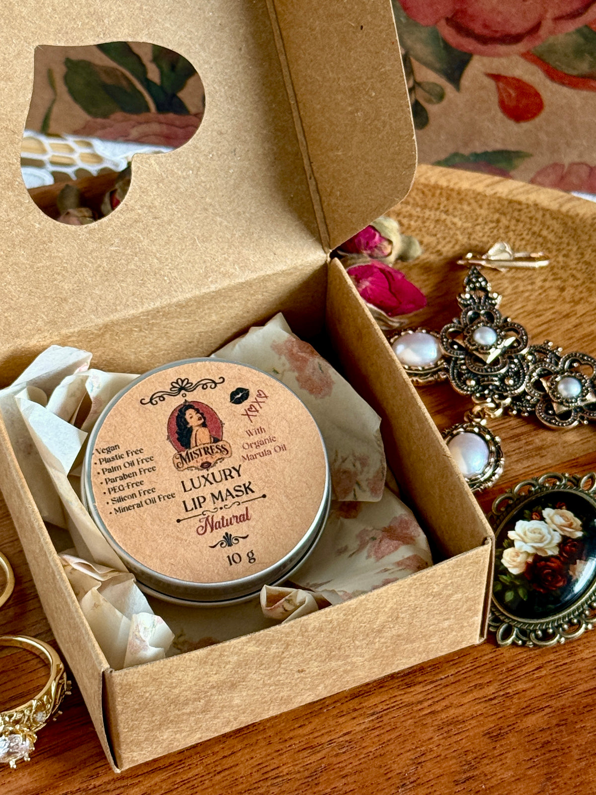 Luxury Vegan Lip Mask 10 g - Natural Lip Balm - Eco Friendly