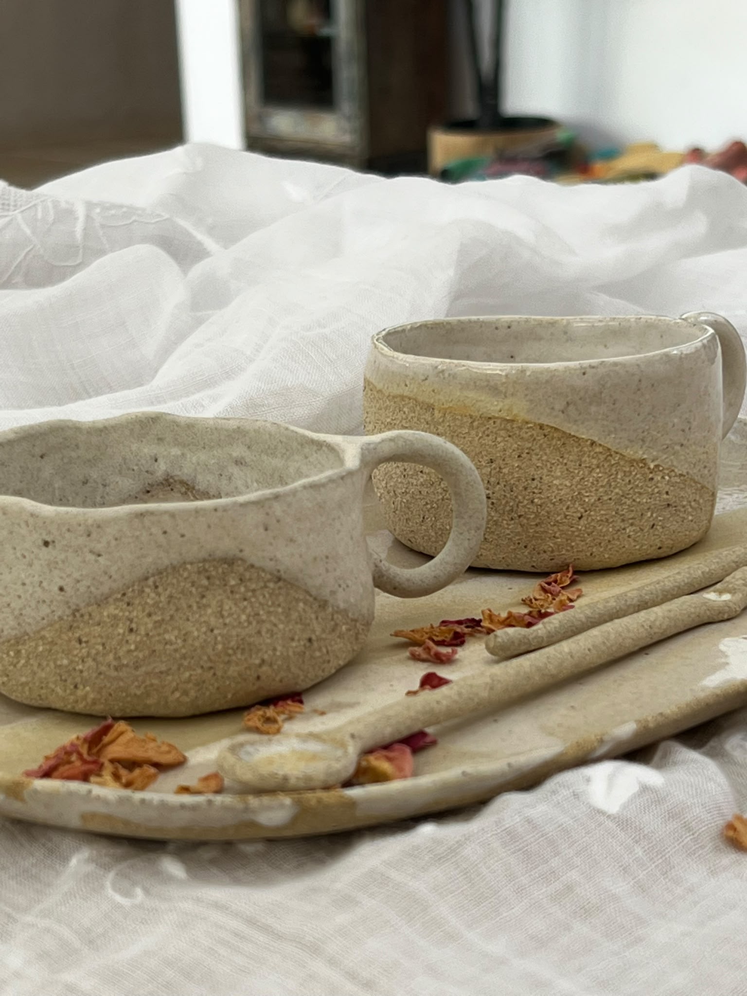 Handmade Ceramic Espresso set |  together forever • lovers