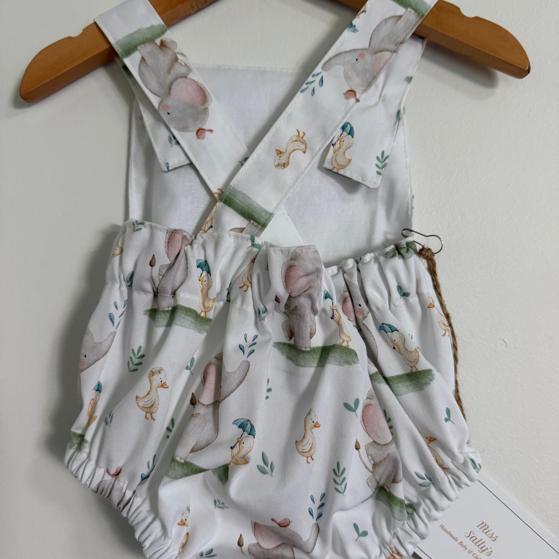 Baby Romper with Elephants & Ducks