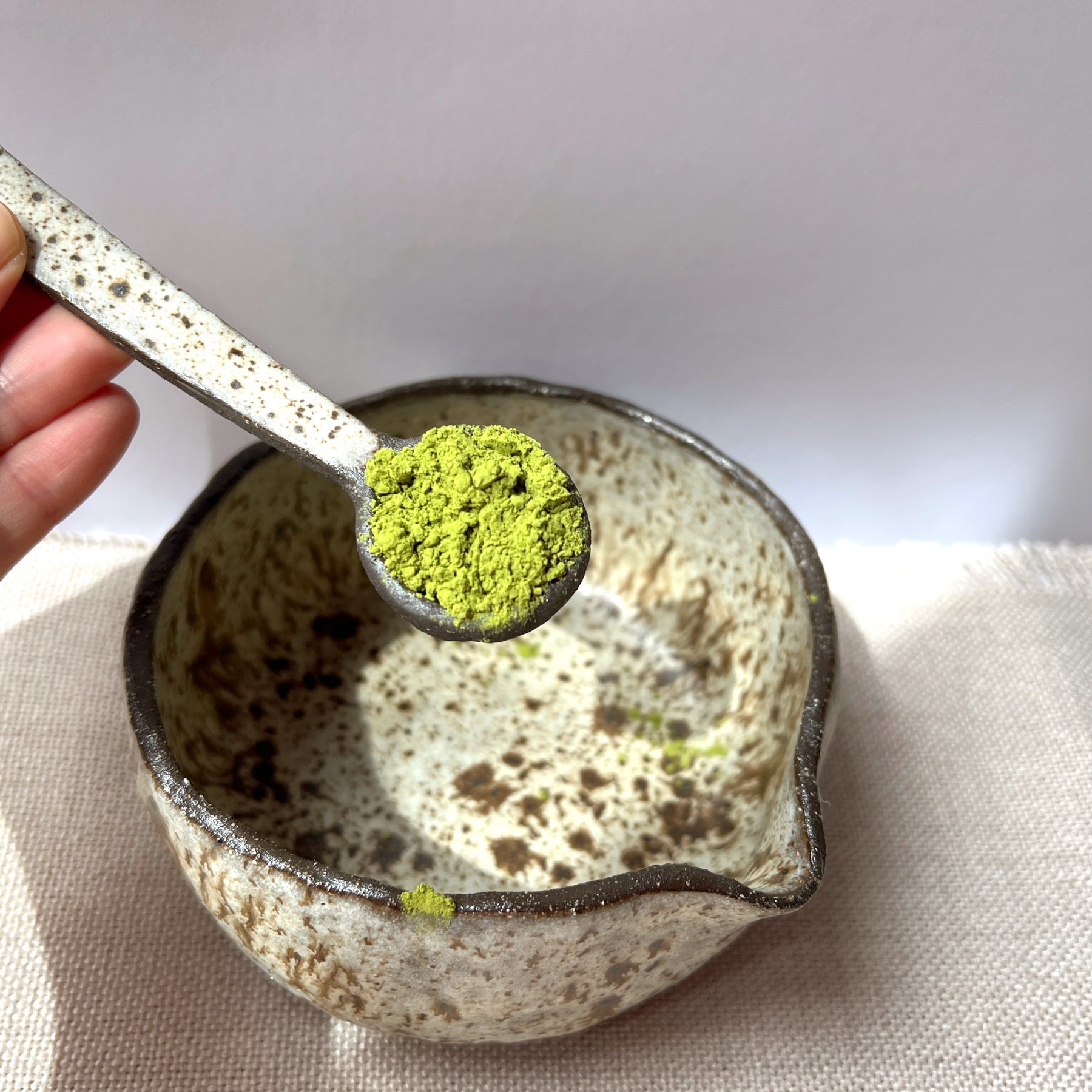 Handmade Matcha Bowl, Matcha Set – Winter Woods Collection, Ceramic Chawan with Spoon & Bamboo Whisk
