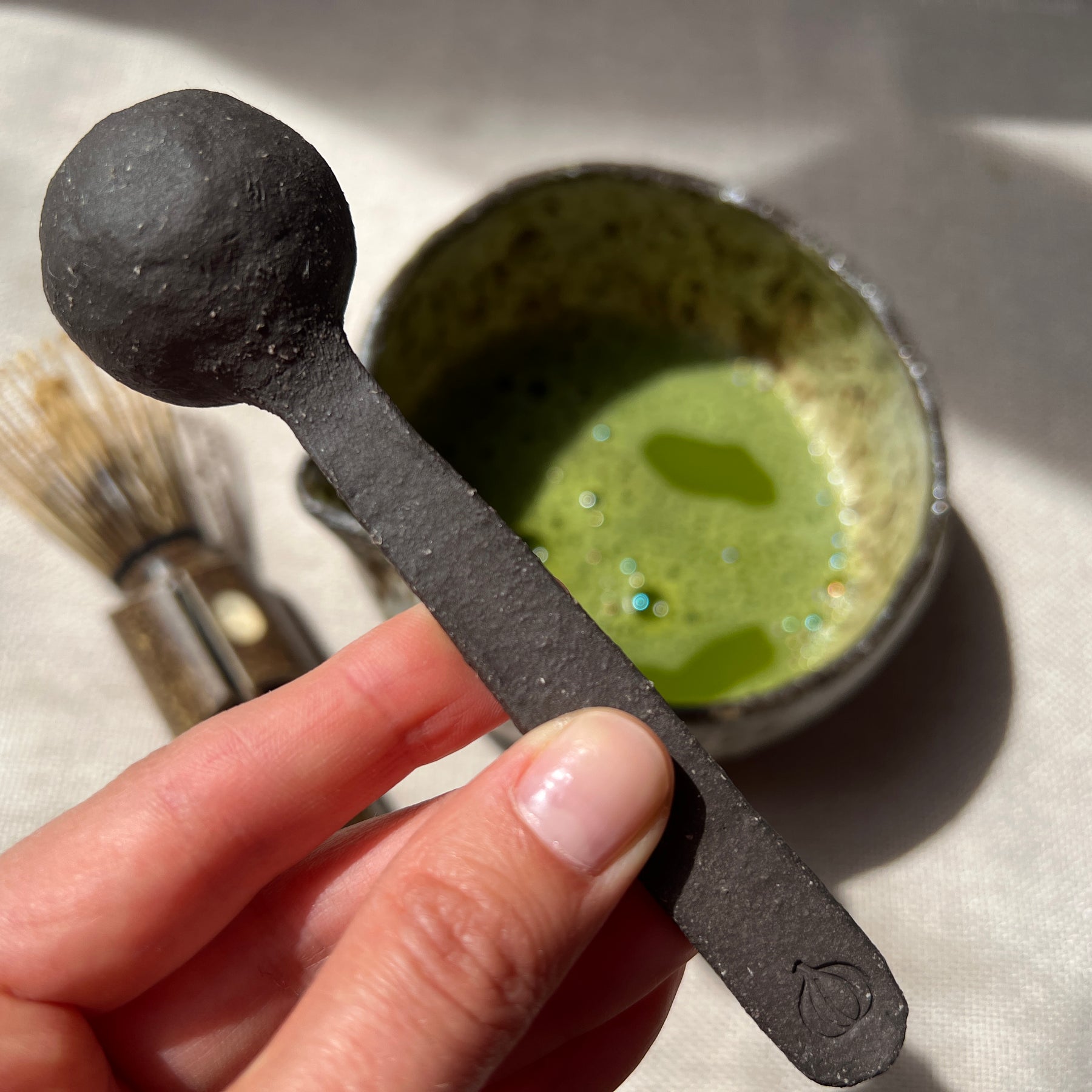 Handmade Matcha Bowl, Matcha Set – Winter Woods Collection, Ceramic Chawan with Spoon & Bamboo Whisk