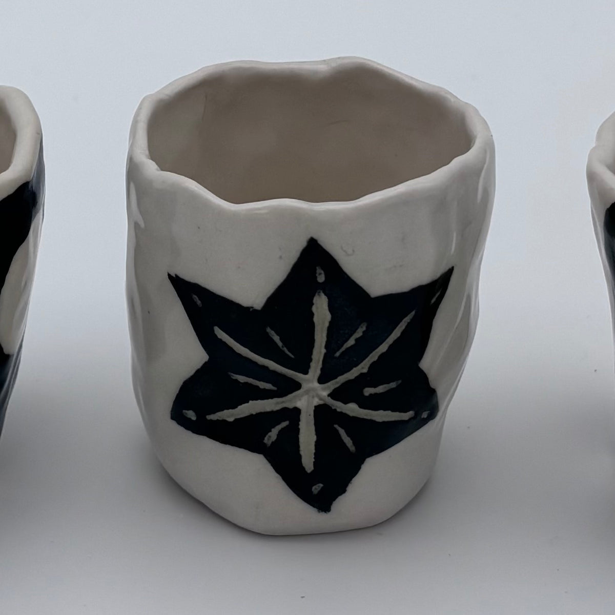 Christmas Ceramic Espresso Cup | Handcrafted Clay | Hand decorated
