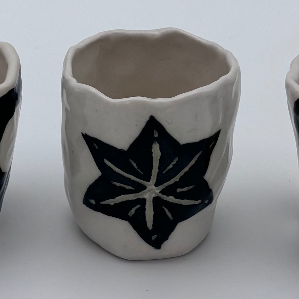 Christmas Ceramic Espresso Cup | Handcrafted Clay | Hand decorated