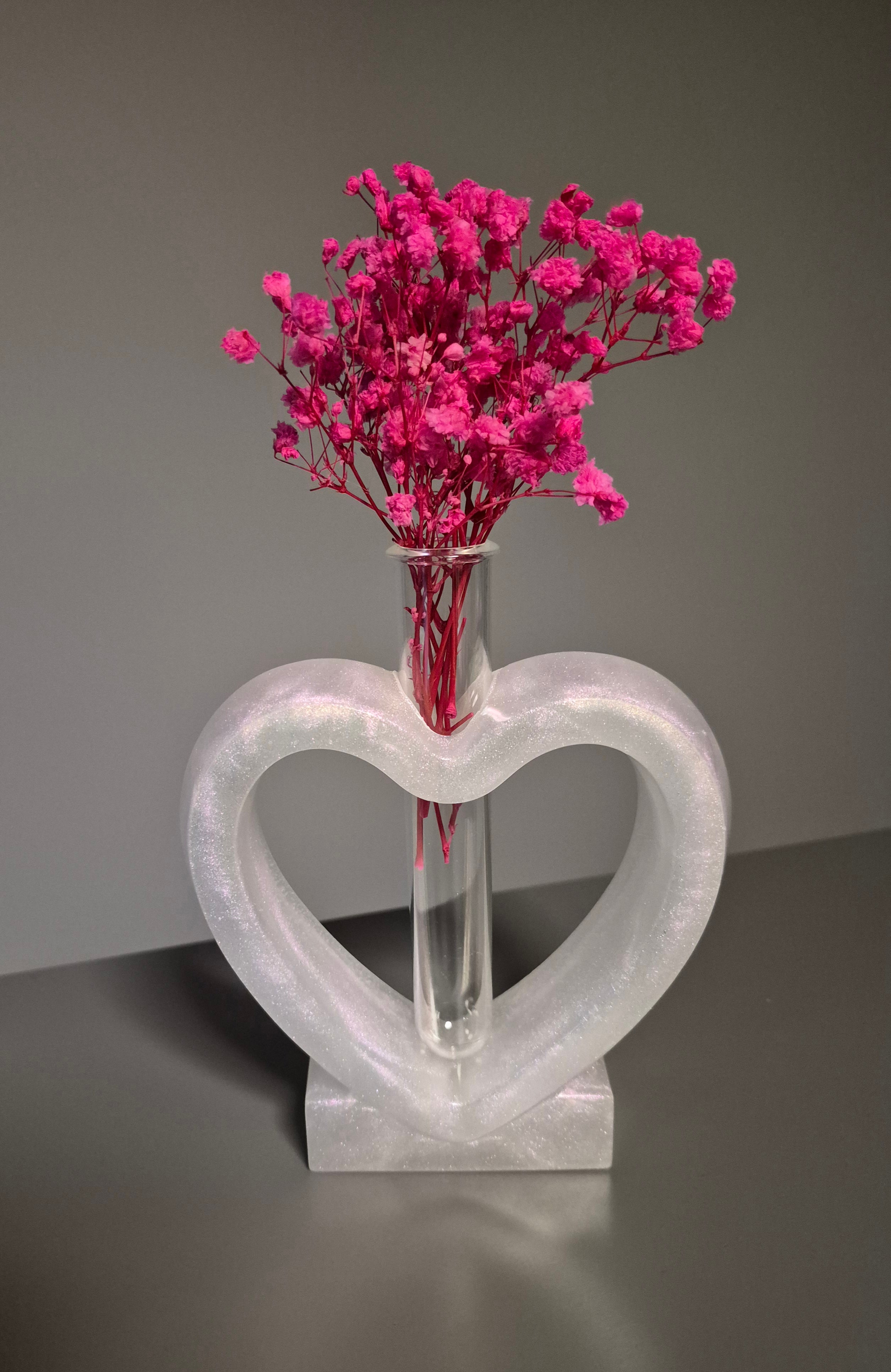 Love heart vase.