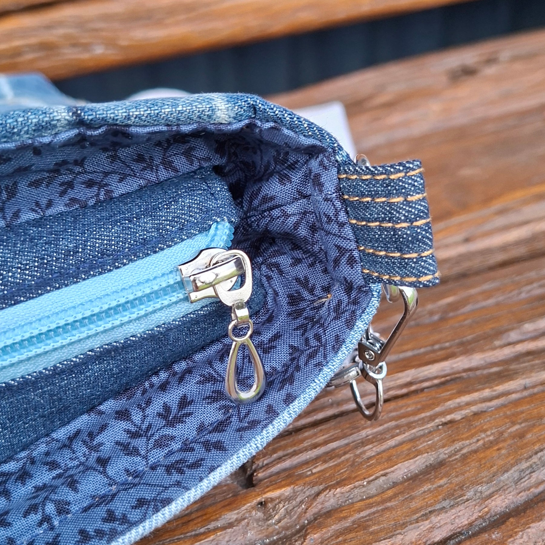 Super Faded Gender Neutral Crossbody Bag with Hem Detail