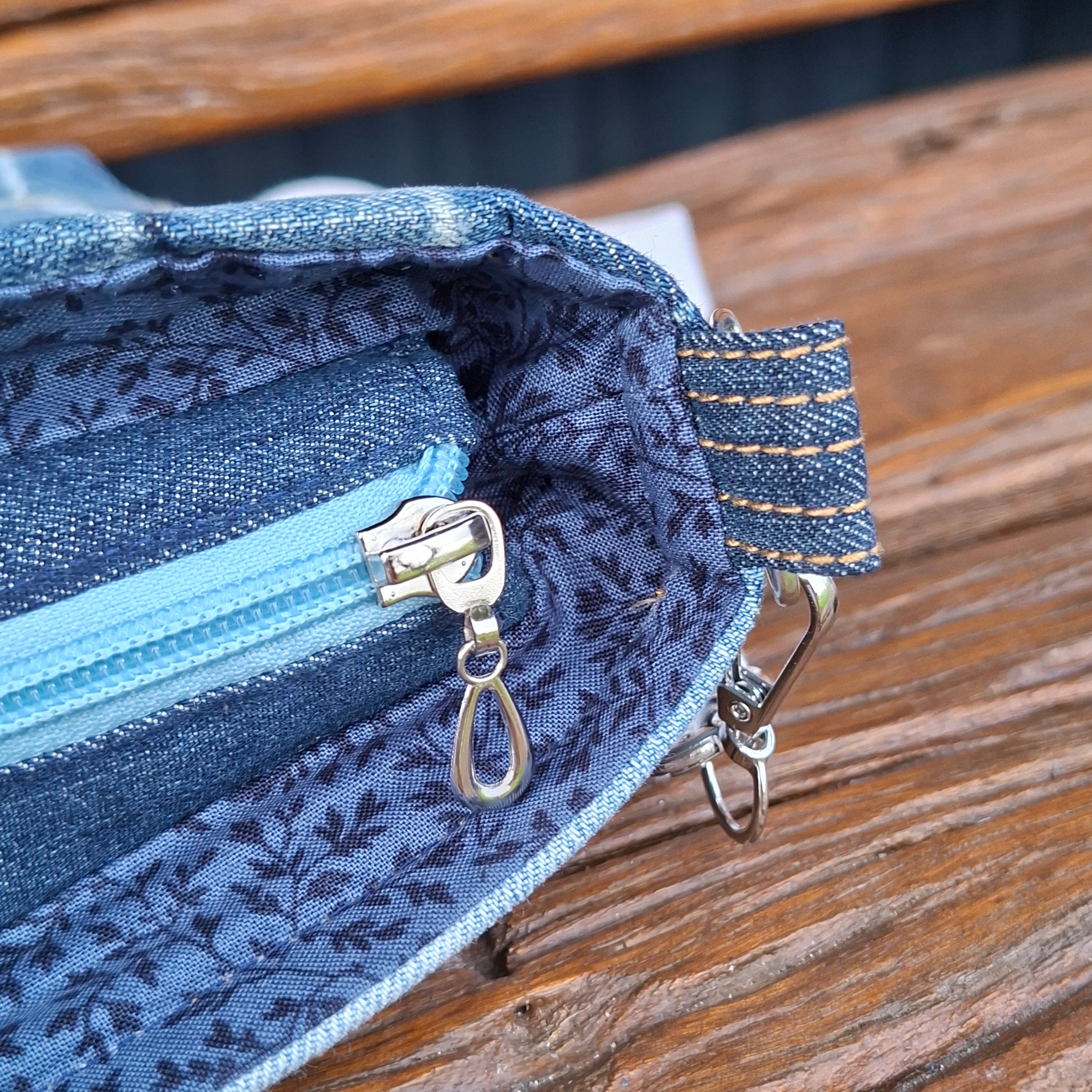Super Faded Gender Neutral Crossbody Bag with Hem Detail