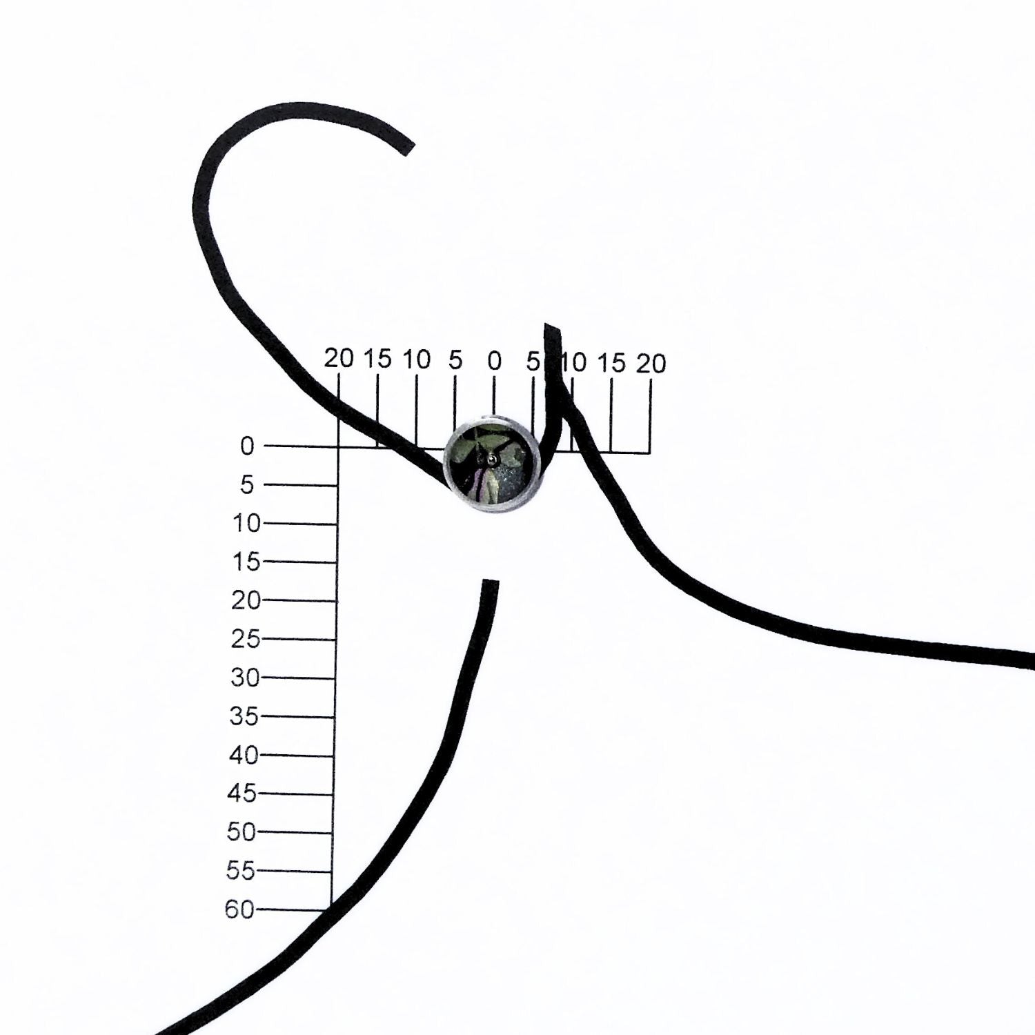 Anodised aluminium earrings hand printed, with abstract textured - Bloom on Grey Collection