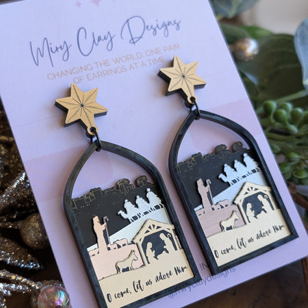 Pre-order: O Come let us adore Him Dangles