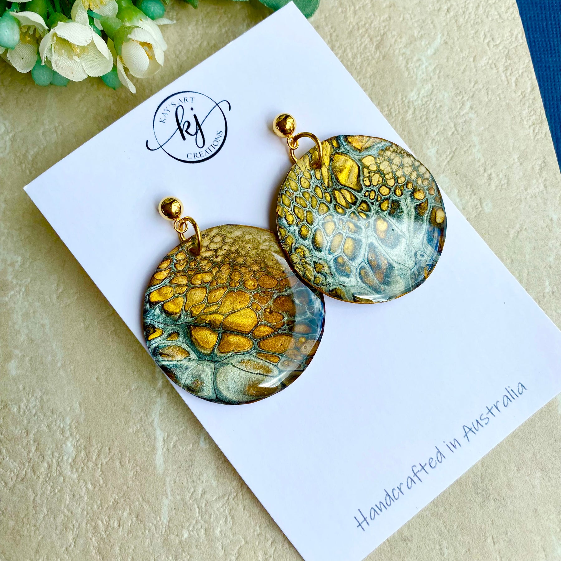 Cafe Latte Collection Dangle Earrings