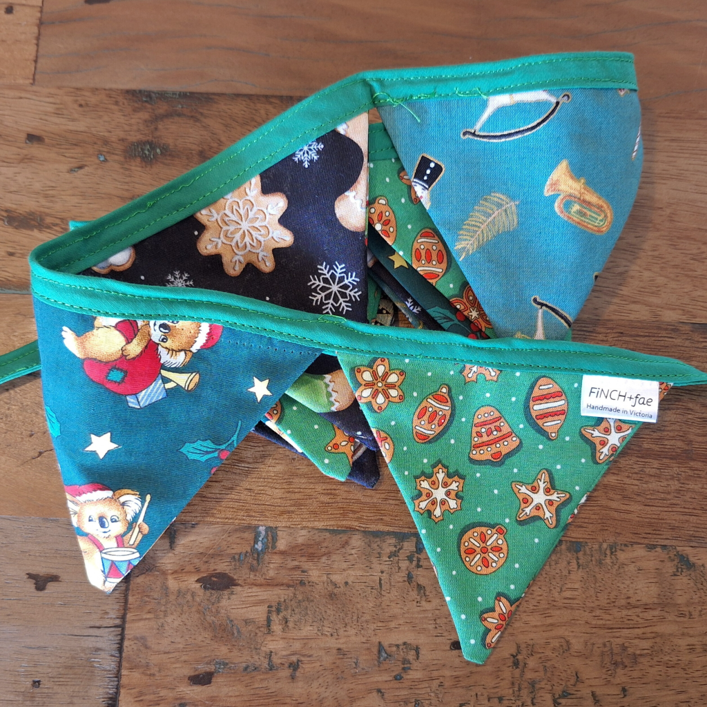 Handmade Christmas Bunting: Toys and Treats