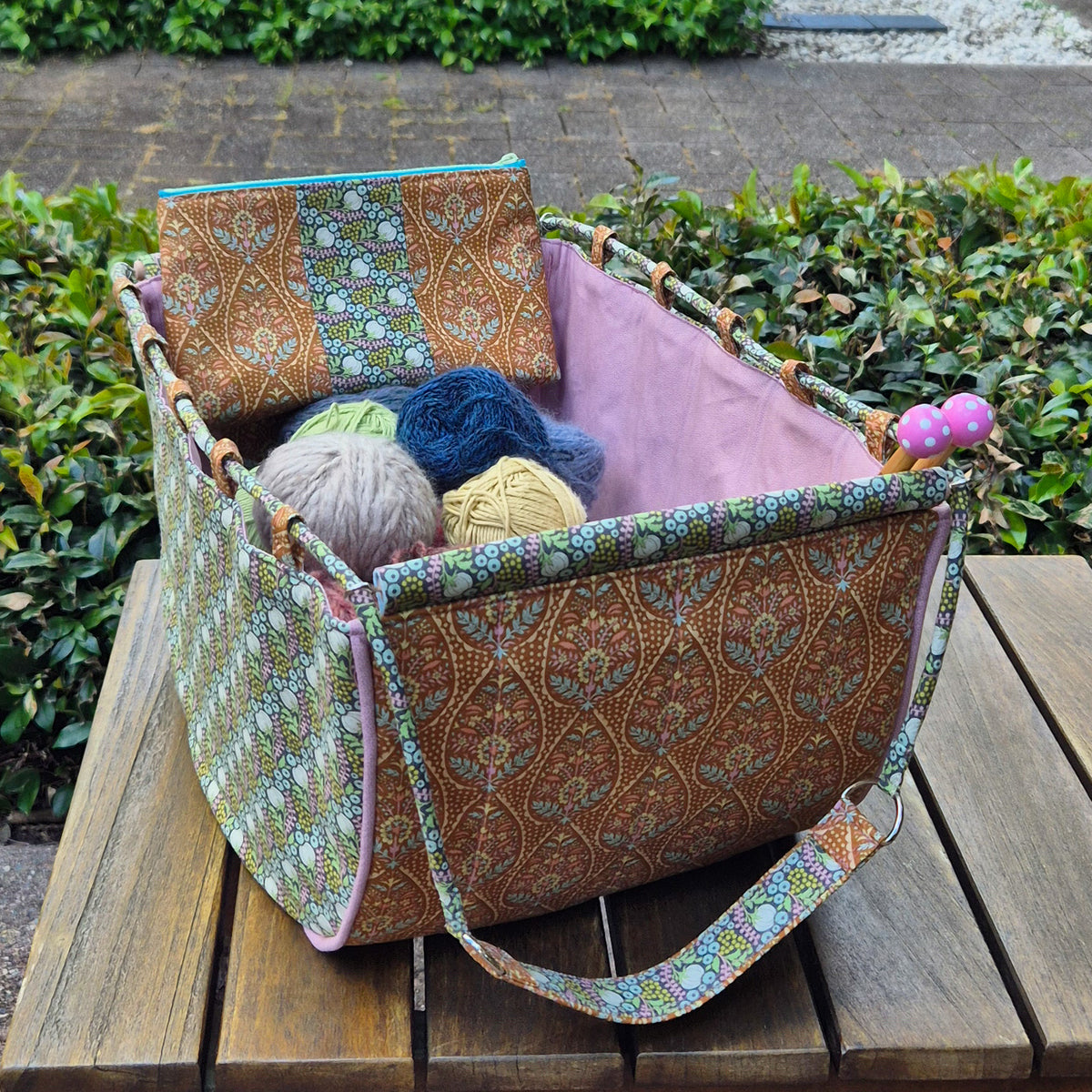 Large Knitting Project Bag – Convertible Tote