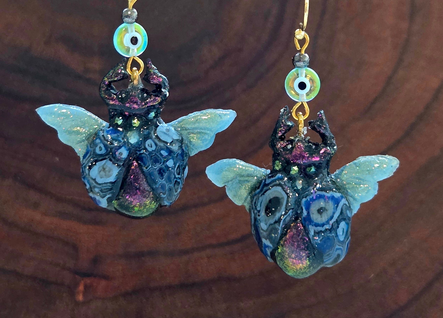 Scarab Beetle Earrings