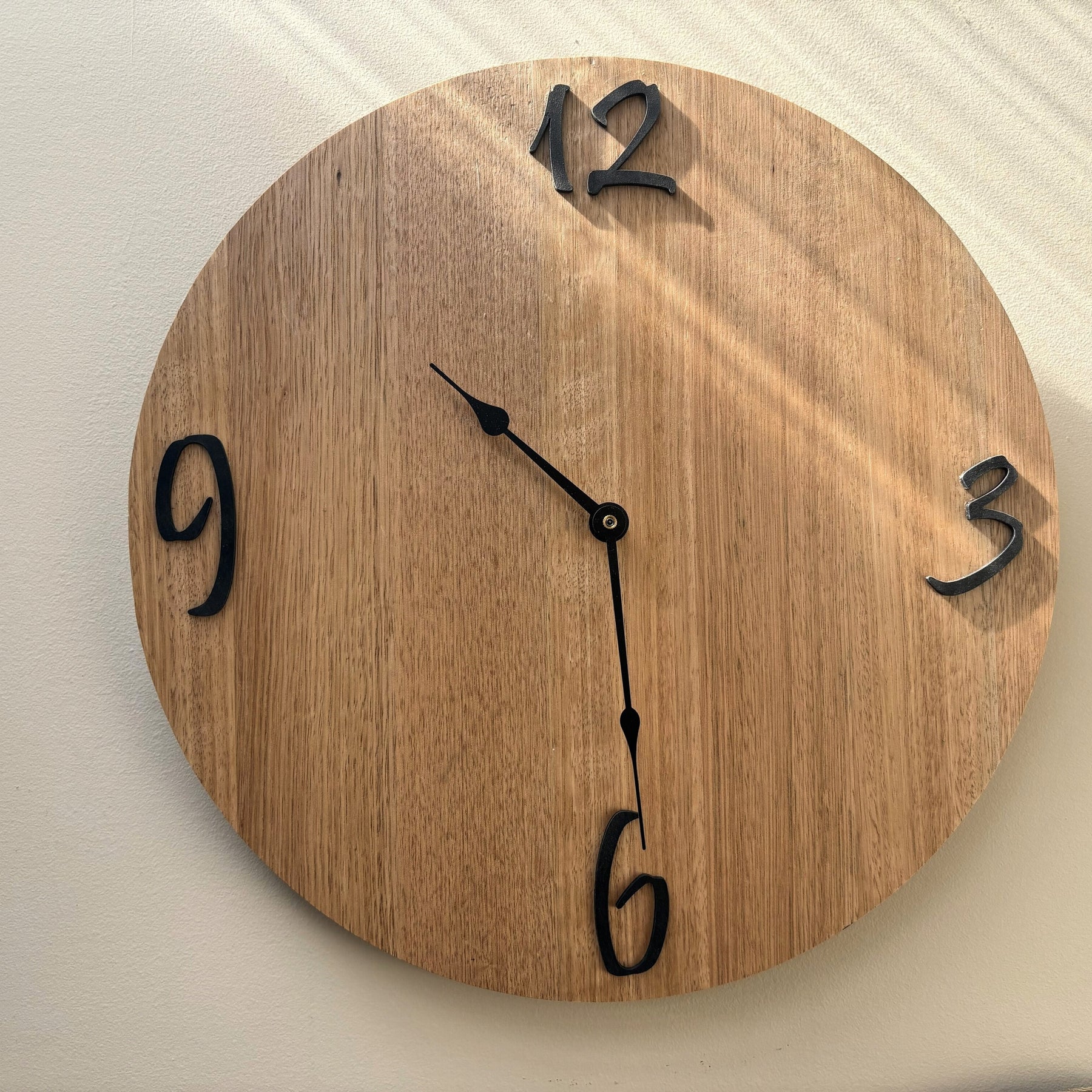 Field – Handmade Tasmanian Oak Wall Clock | Minimalist Design, Silent Movement | 30cm or 40cm