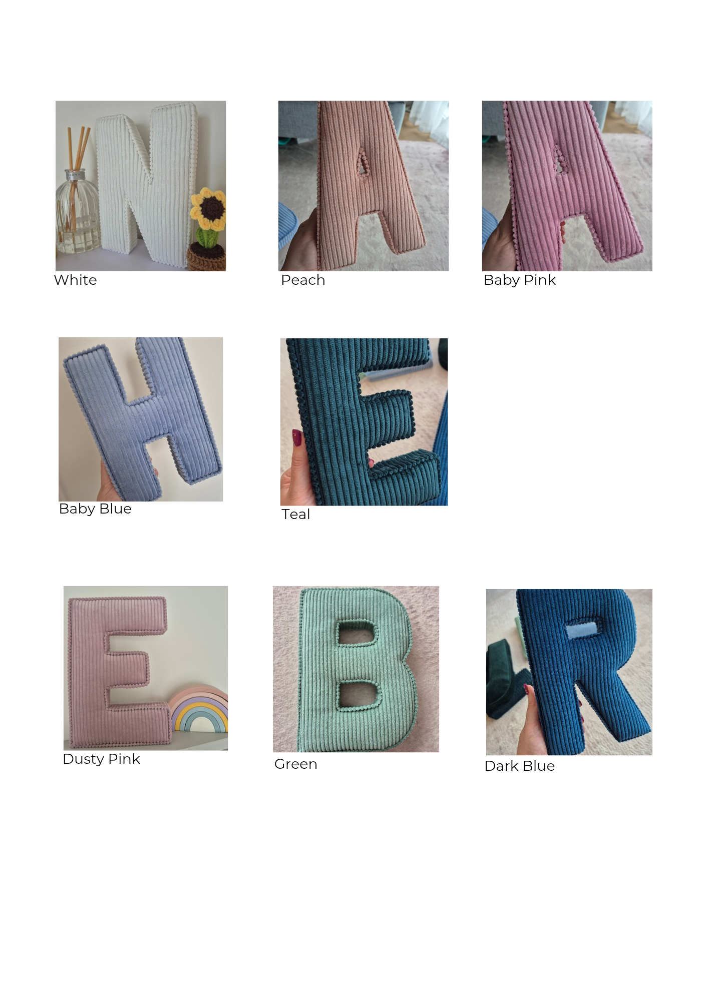 Padded Letter - Wall Decor
