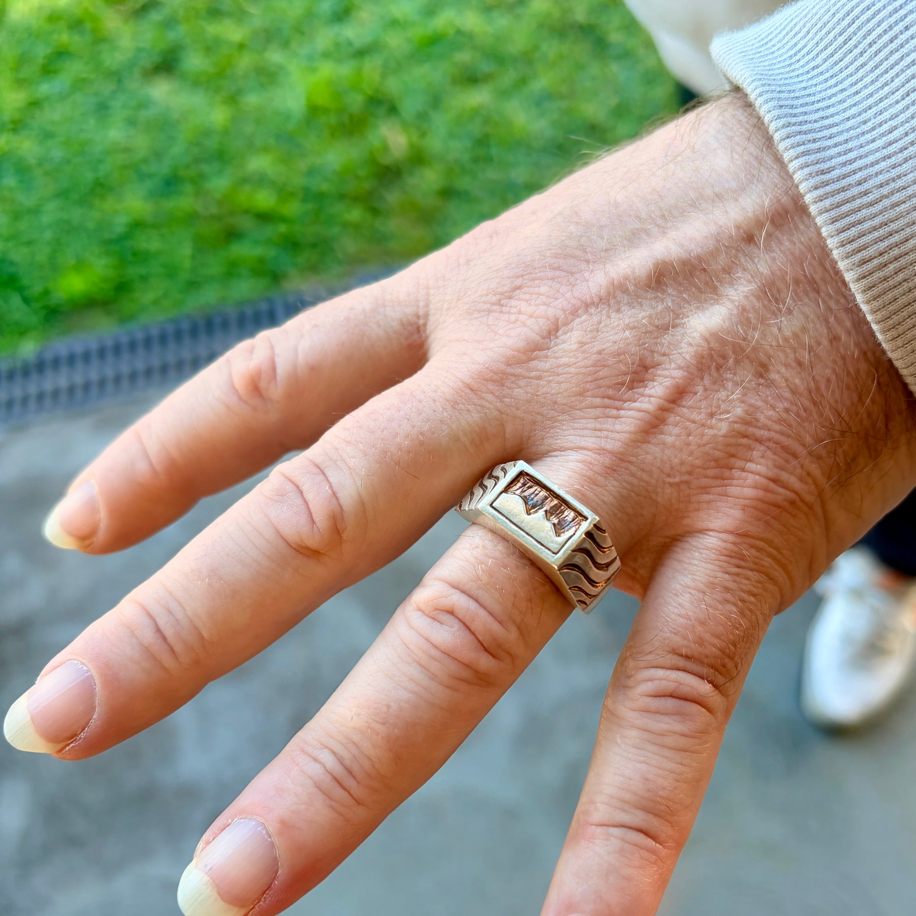 Mountain Waves Sterling Silver Ring