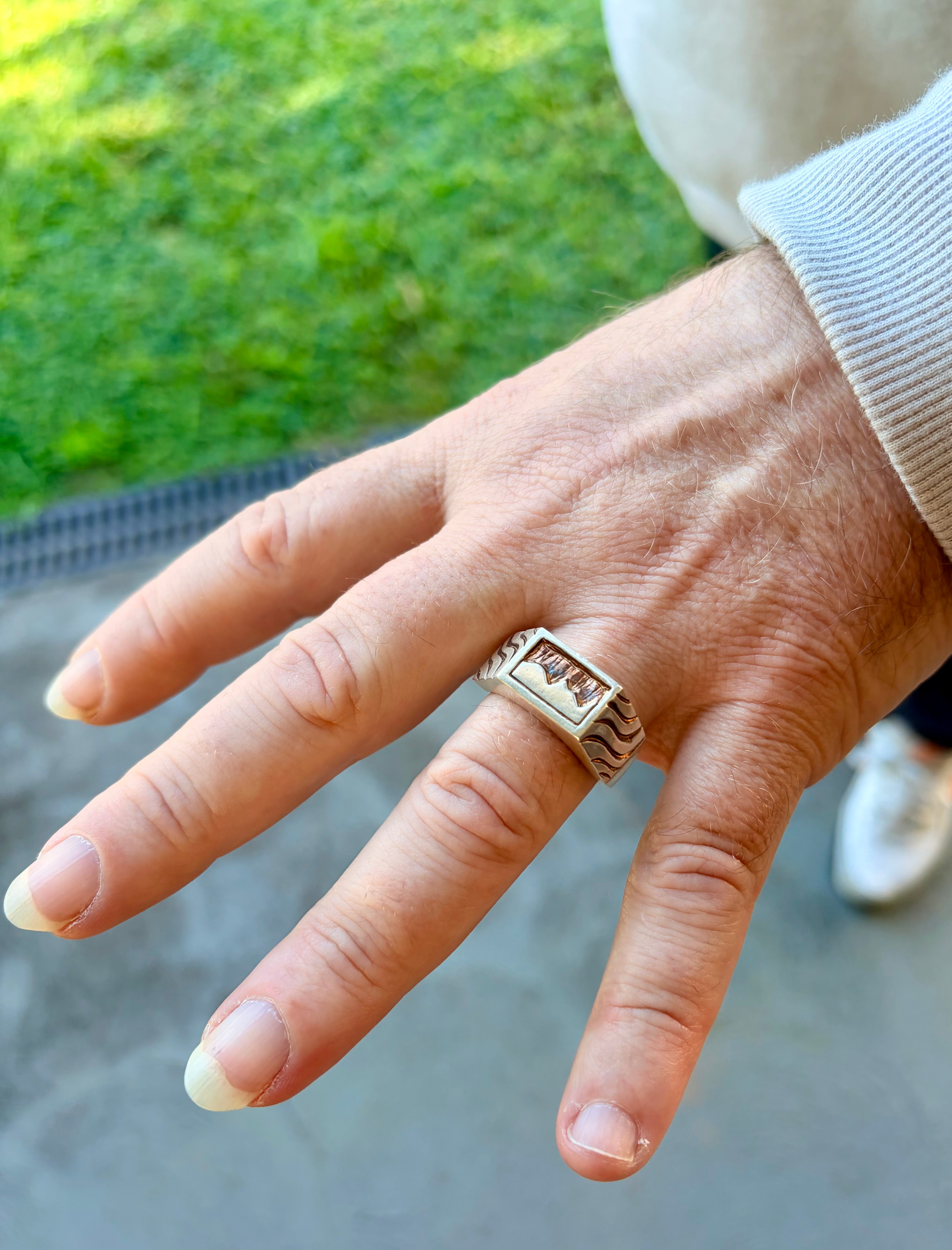 Mountain Waves Sterling Silver Ring