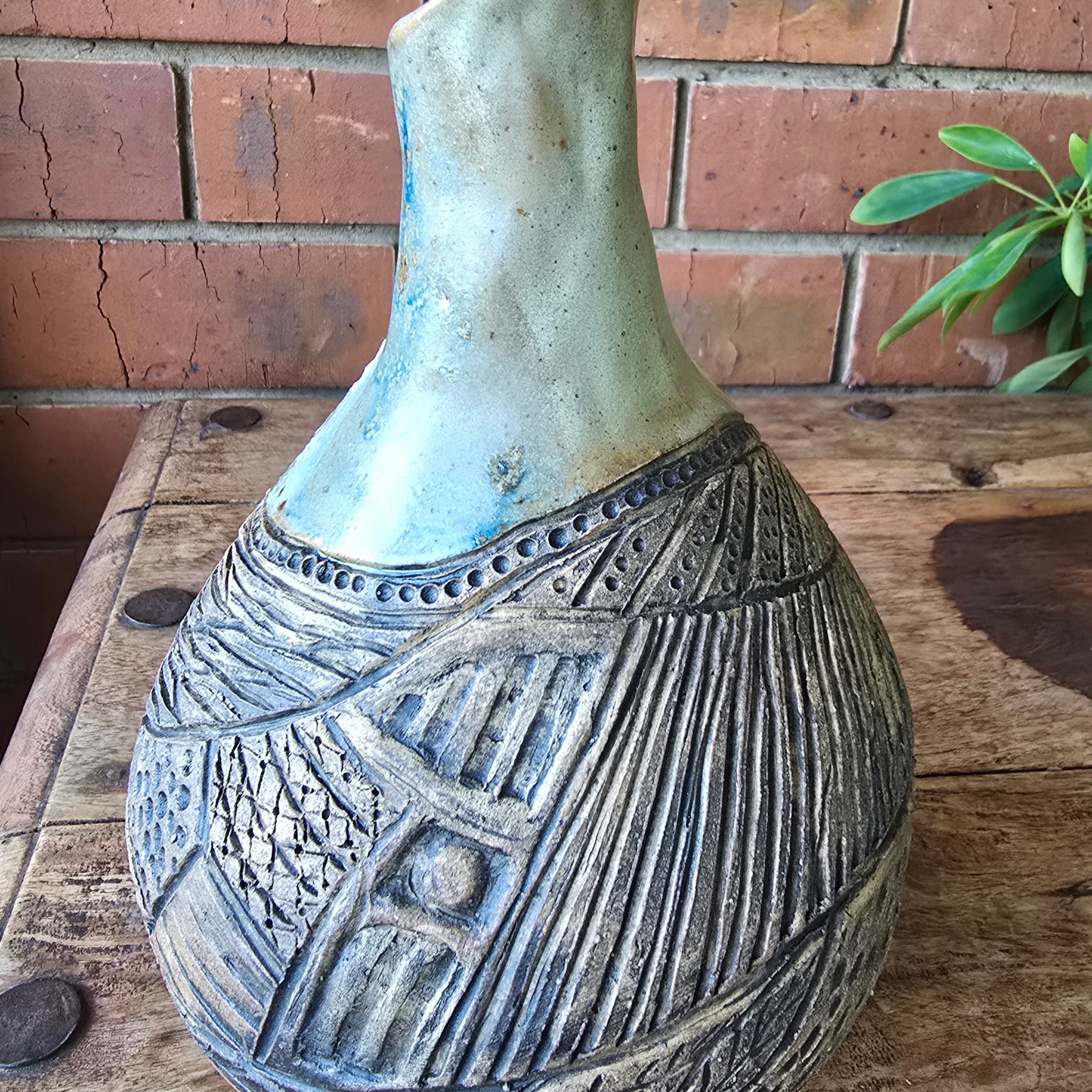 Carved vase