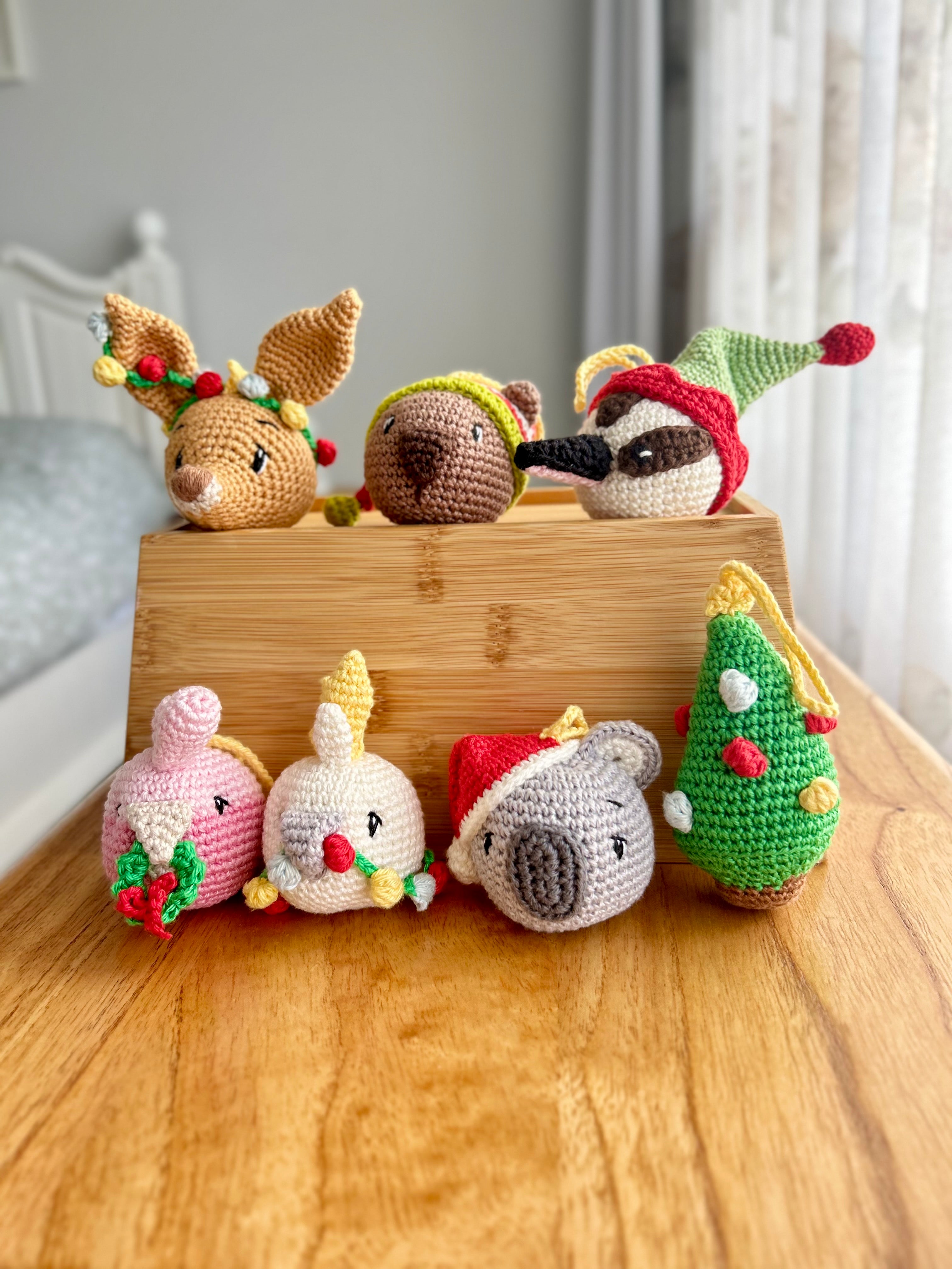 PRE ORDER | 2026 Aussie Animal Christmas Collection | Crochet ornaments + Bonus Bag & Free Gift