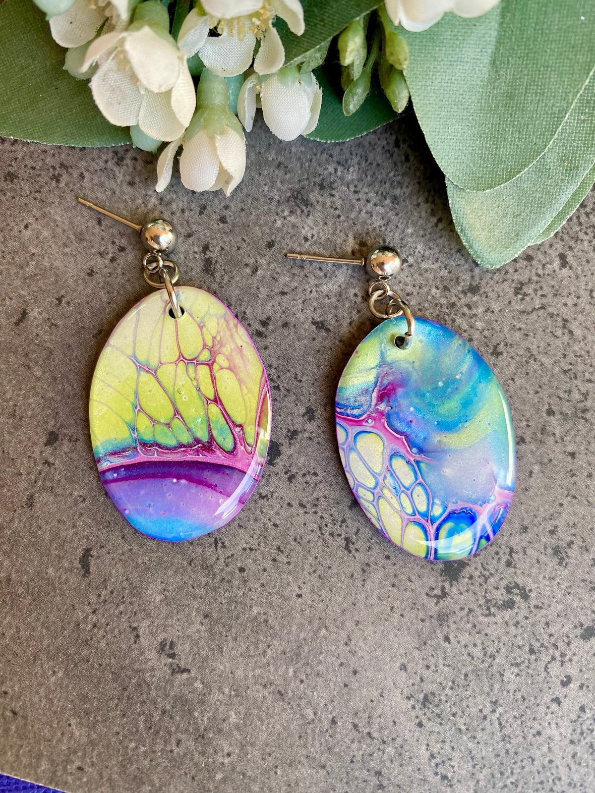 Unmatched Oval Artisan Earrings