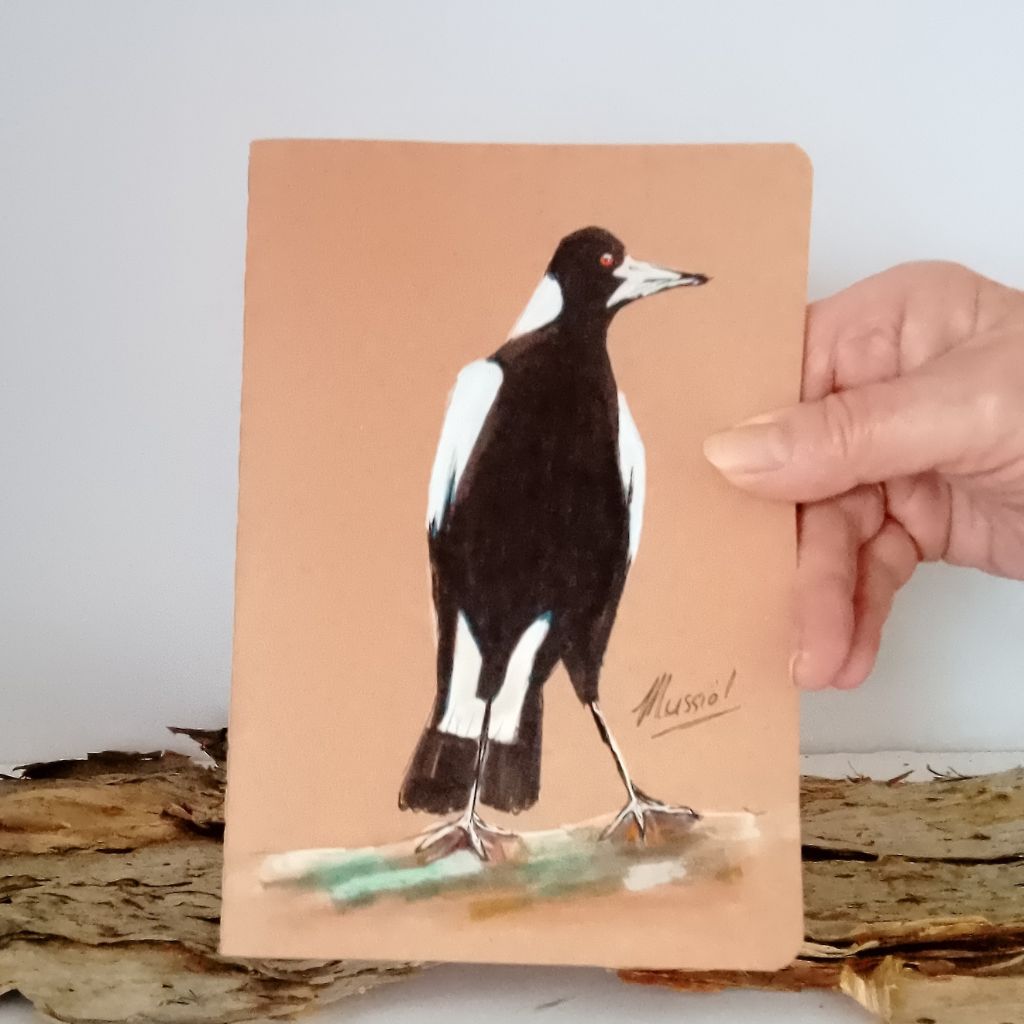 Magpie Handpainted Series of Notebooks
