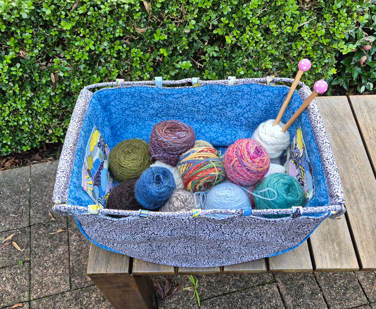 Large Knitting Project Bag – Convertible Tote