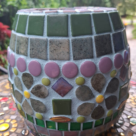 Gone Potty - Mosaic Purple & Green Pot