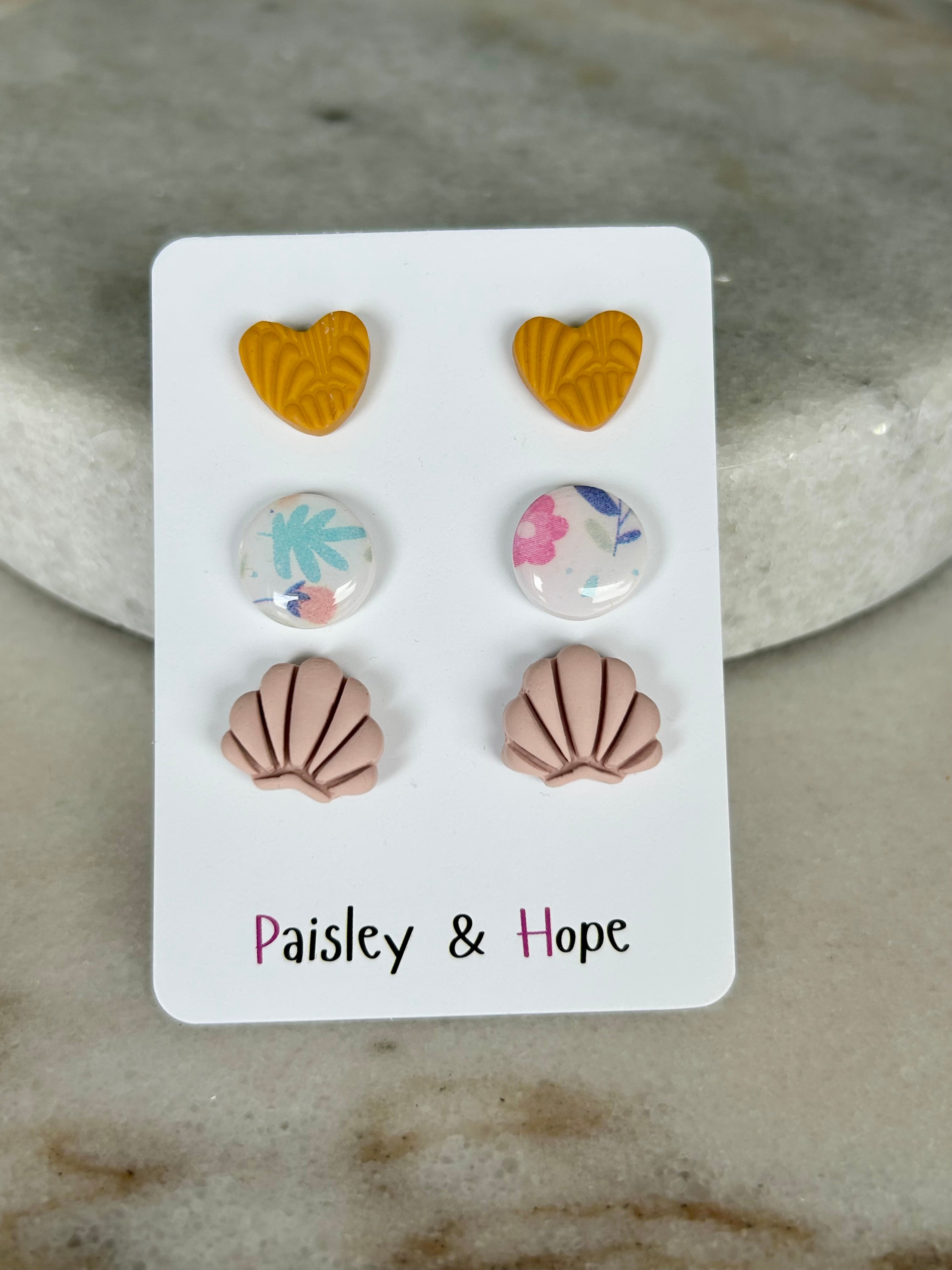Polymer Clay Stud Pack - Choose design