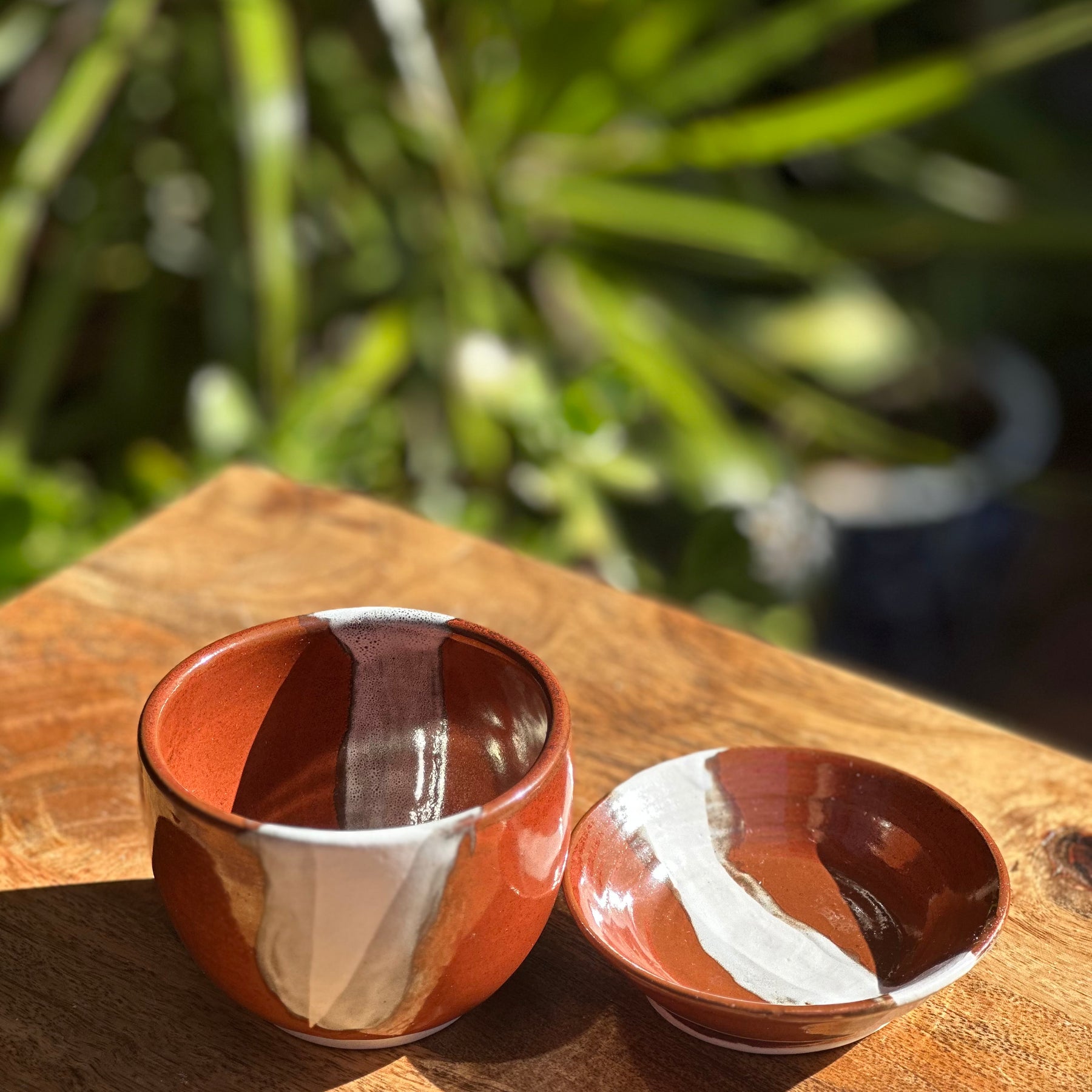 Pilbara Calling Handmade Porcelain Tea Cup & Small Dish Set | Australian Ceramic Tea Cup | Wheel Thrown Pottery
