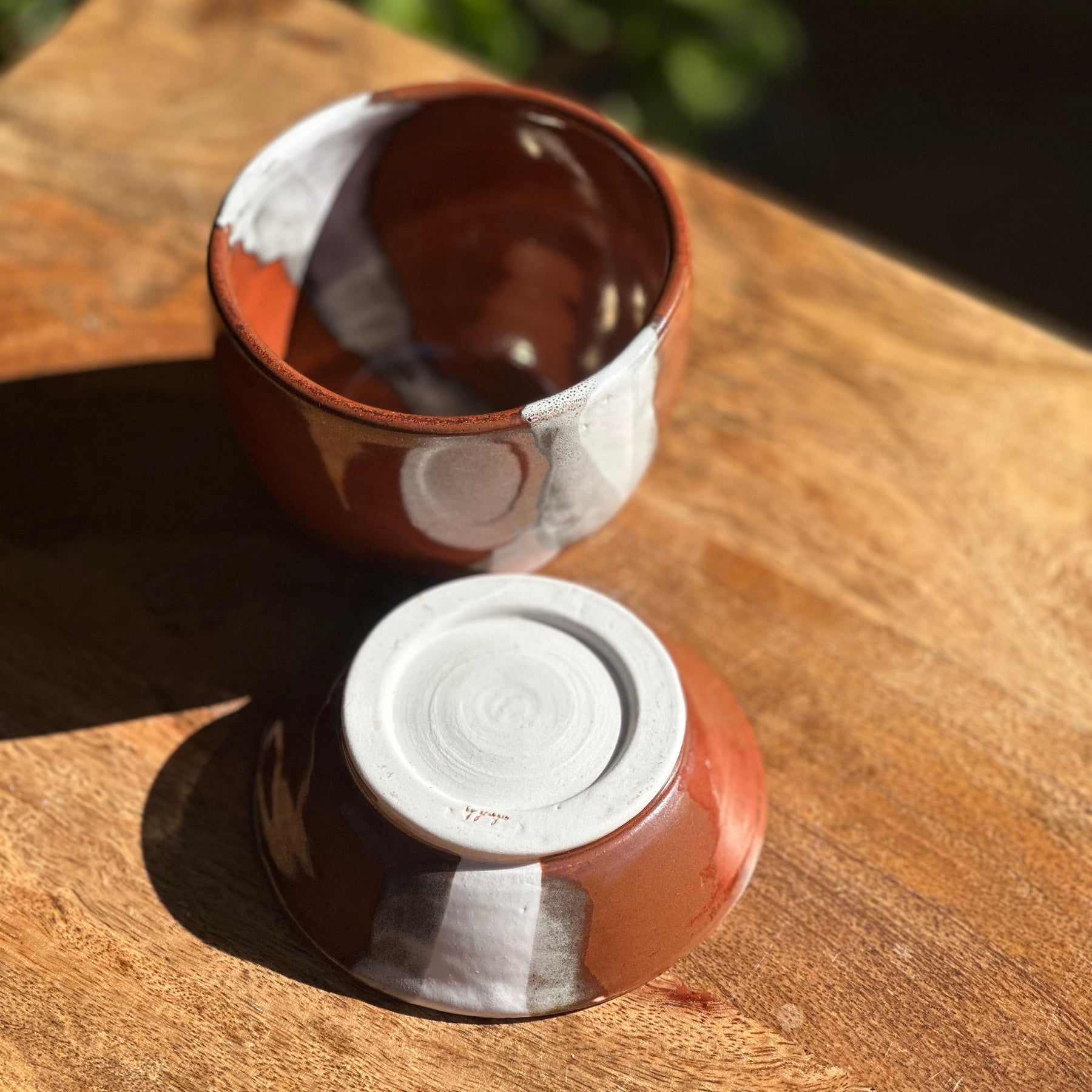 Pilbara Calling Handmade Porcelain Tea Cup & Small Dish Set | Australian Ceramic Tea Cup | Wheel Thrown Pottery