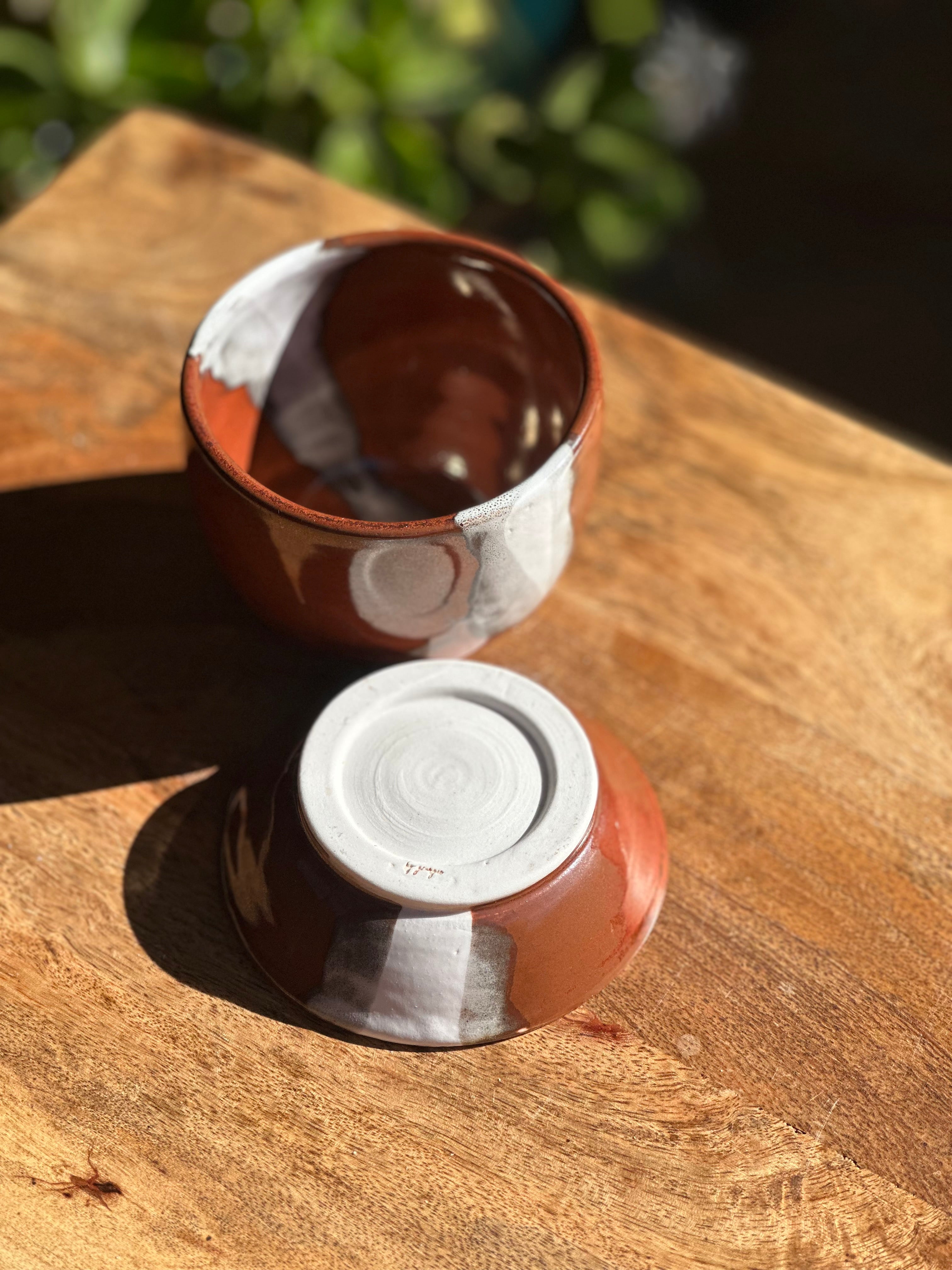 Pilbara Calling Handmade Porcelain Tea Cup & Small Dish Set | Australian Ceramic Tea Cup | Wheel Thrown Pottery