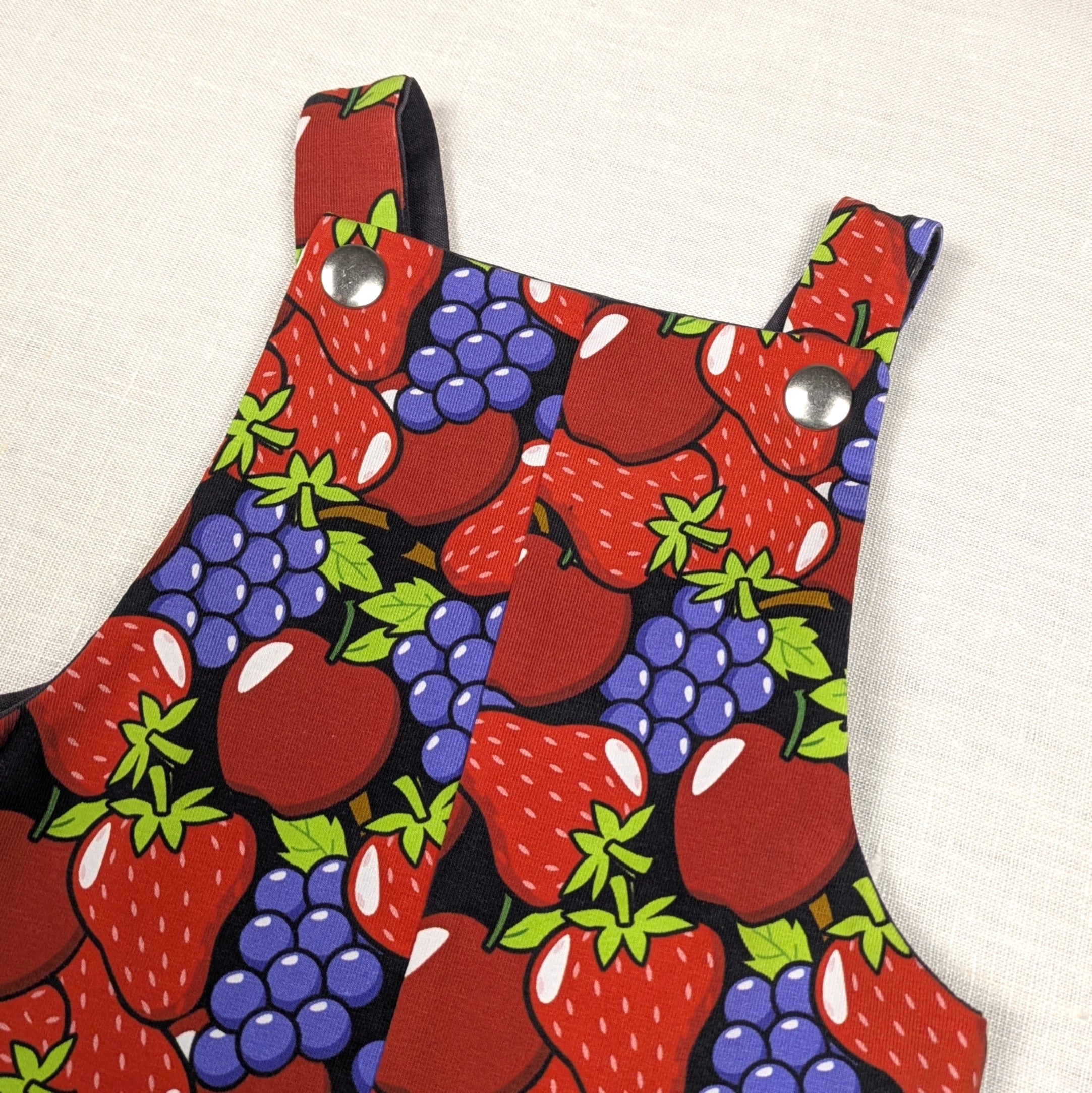 Handmade Overalls for active kids | Apple and Grape Collection | sizes 00-2