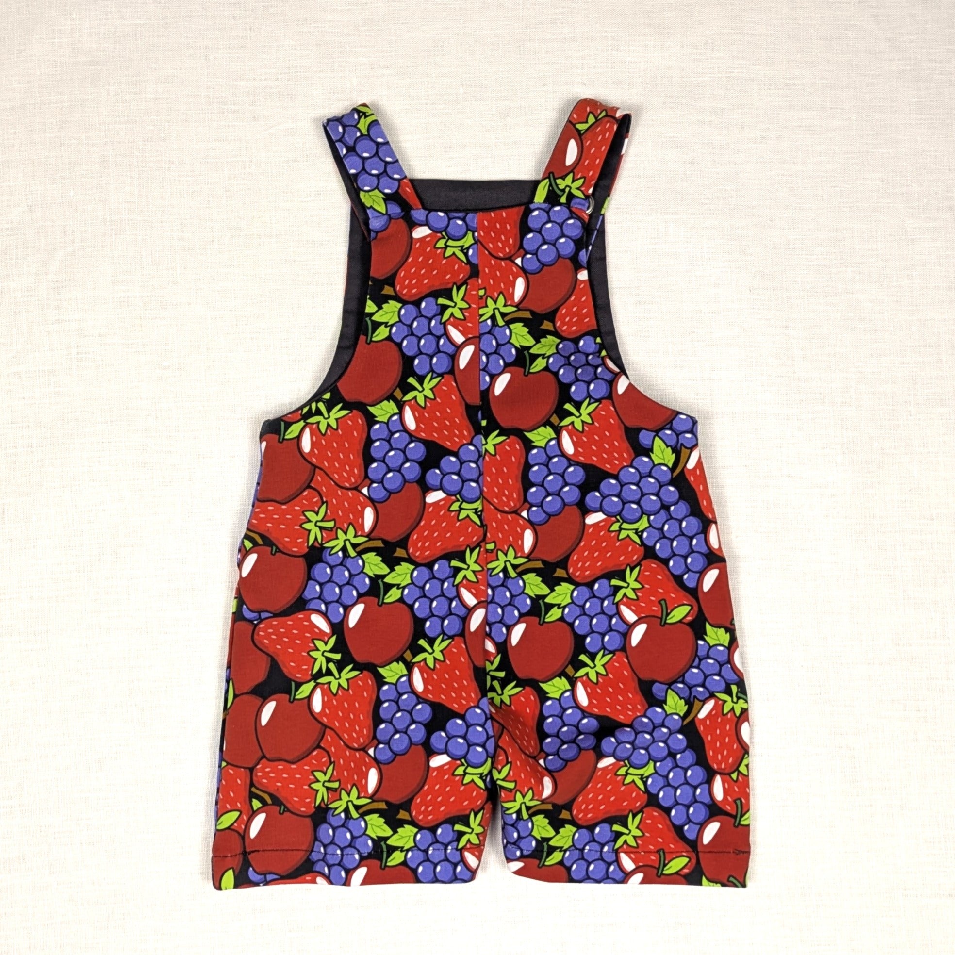 Handmade Overalls for active kids | Apple and Grape Collection | sizes 00-2