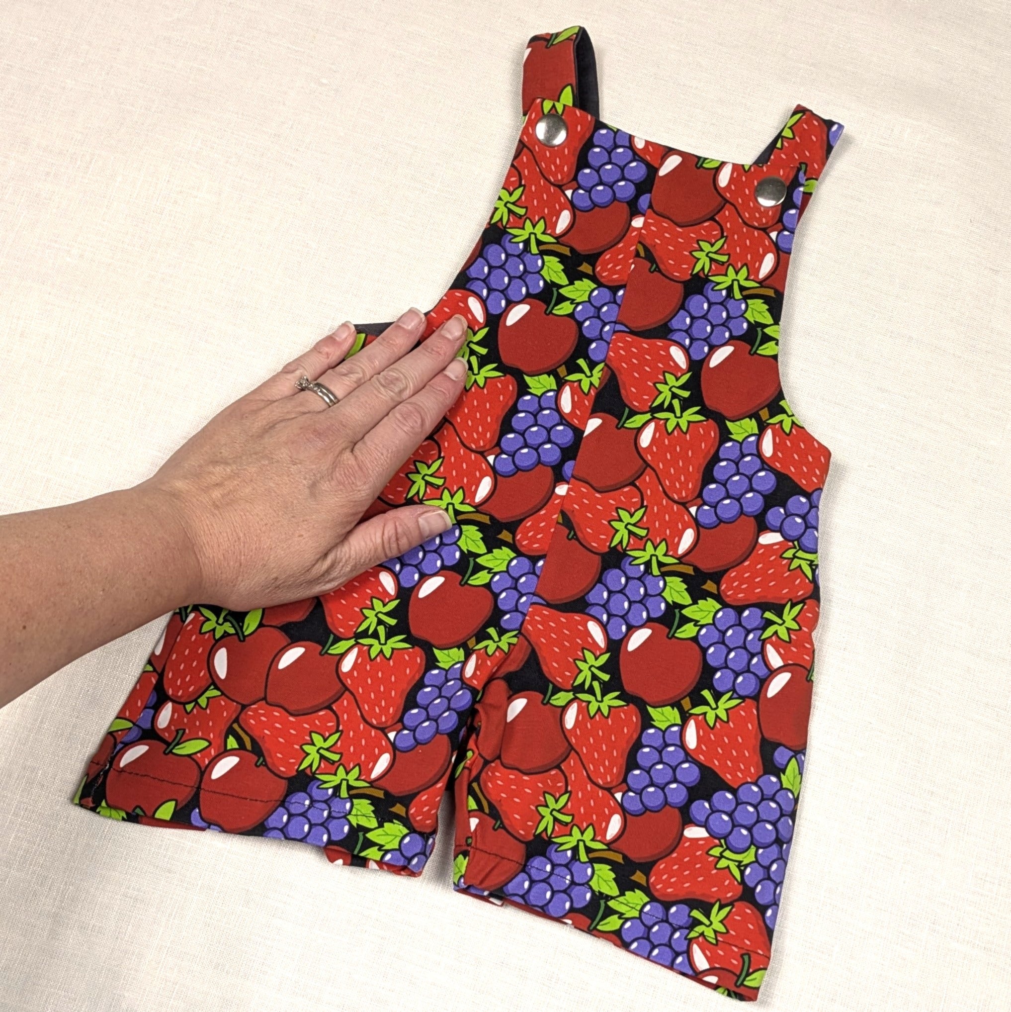 Handmade Overalls for active kids | Apple and Grape Collection | sizes 00-2