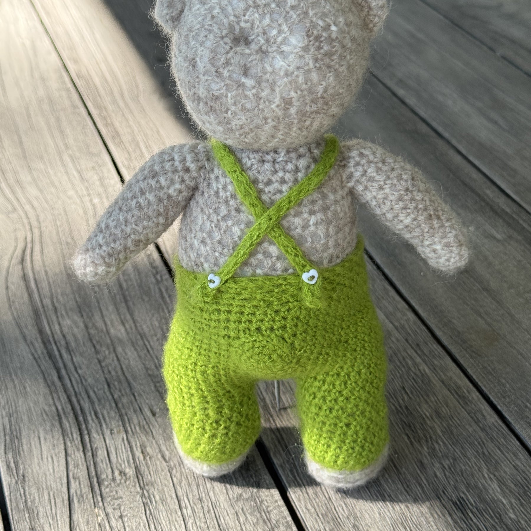 Handmade Amigurumi Bear with Two Outfits Toy 🐻🐰
