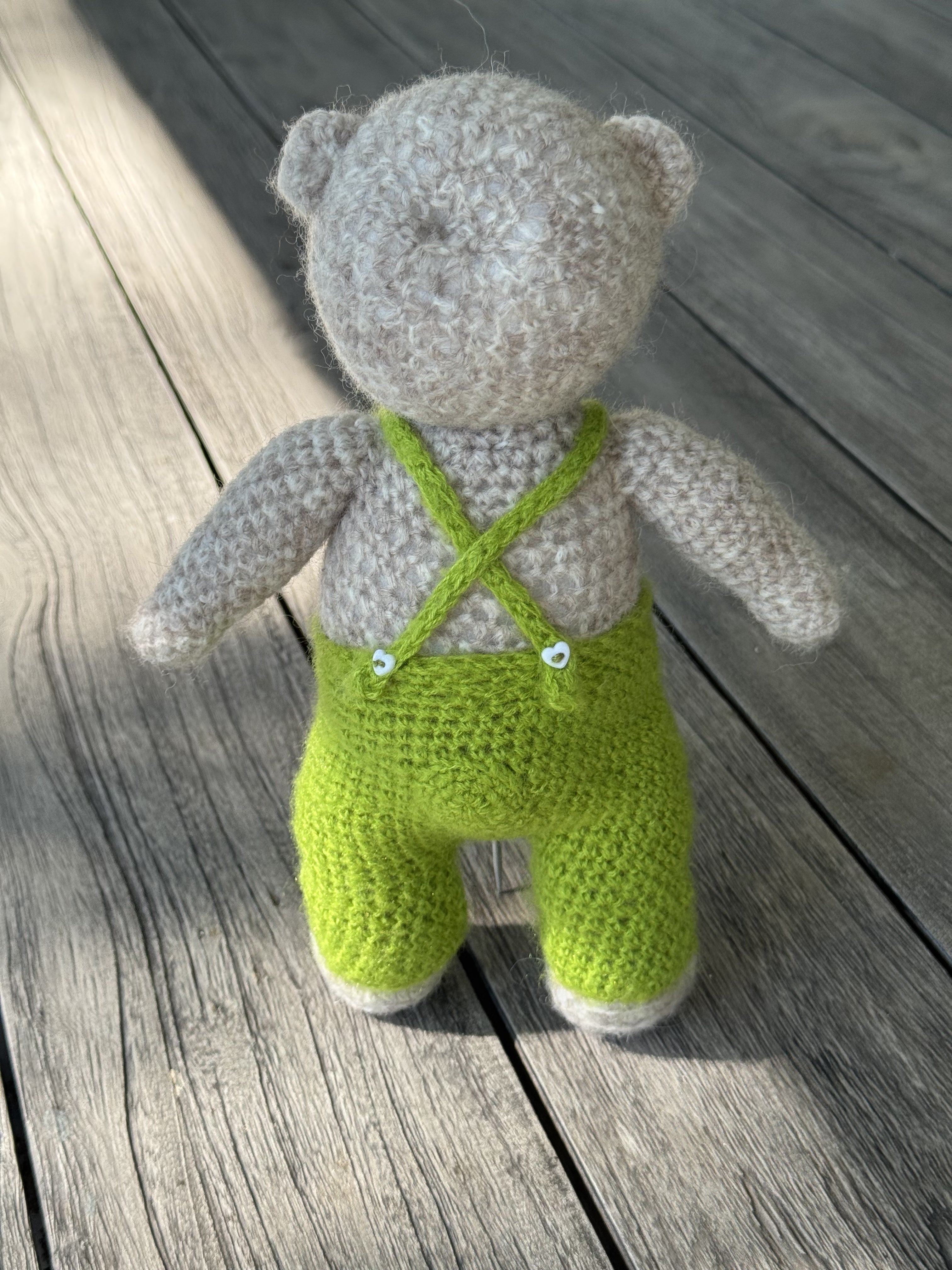 Handmade Amigurumi Bear with Two Outfits Toy 🐻🐰