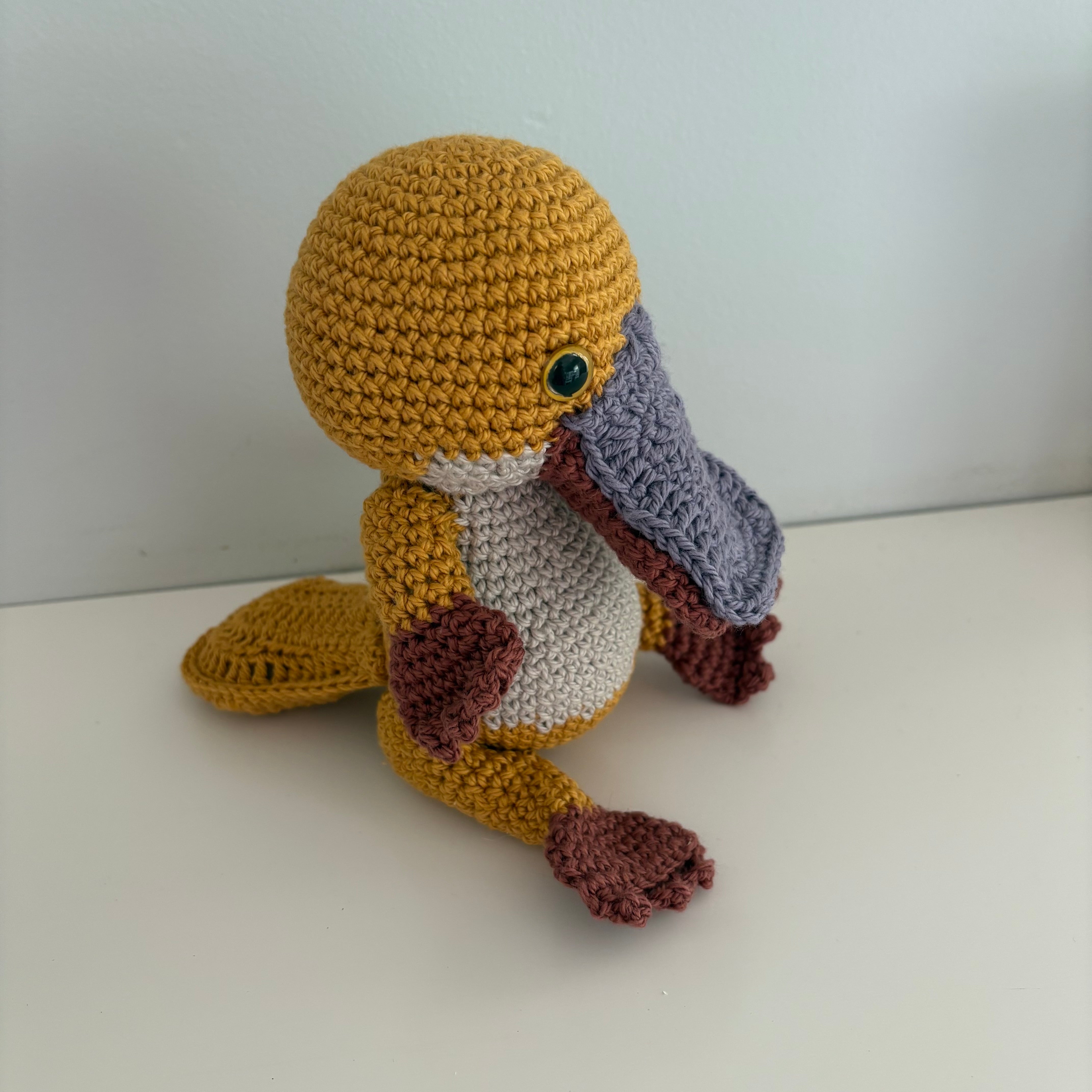 Crochet platypus, cute Australian plushie