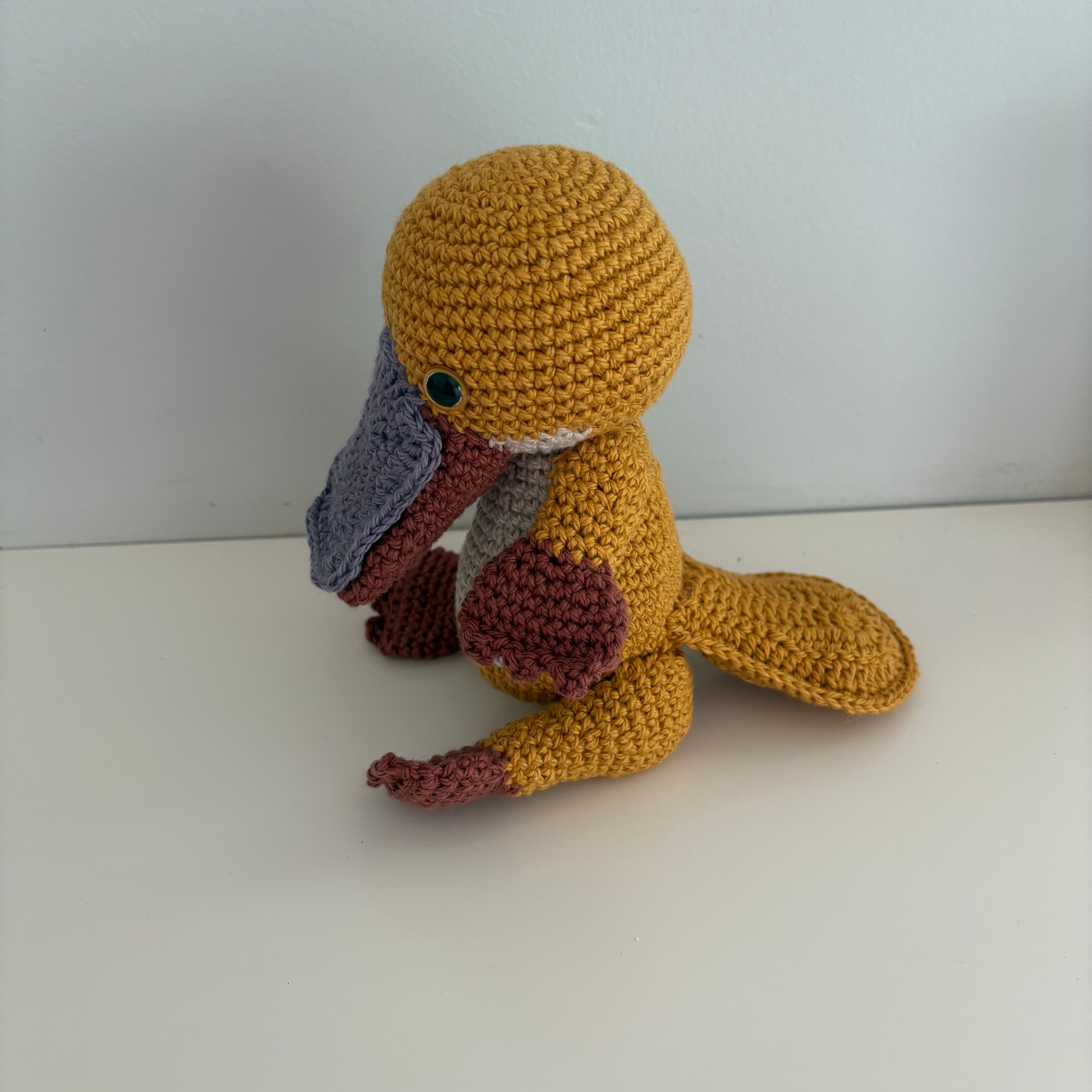 Crochet platypus, cute Australian plushie