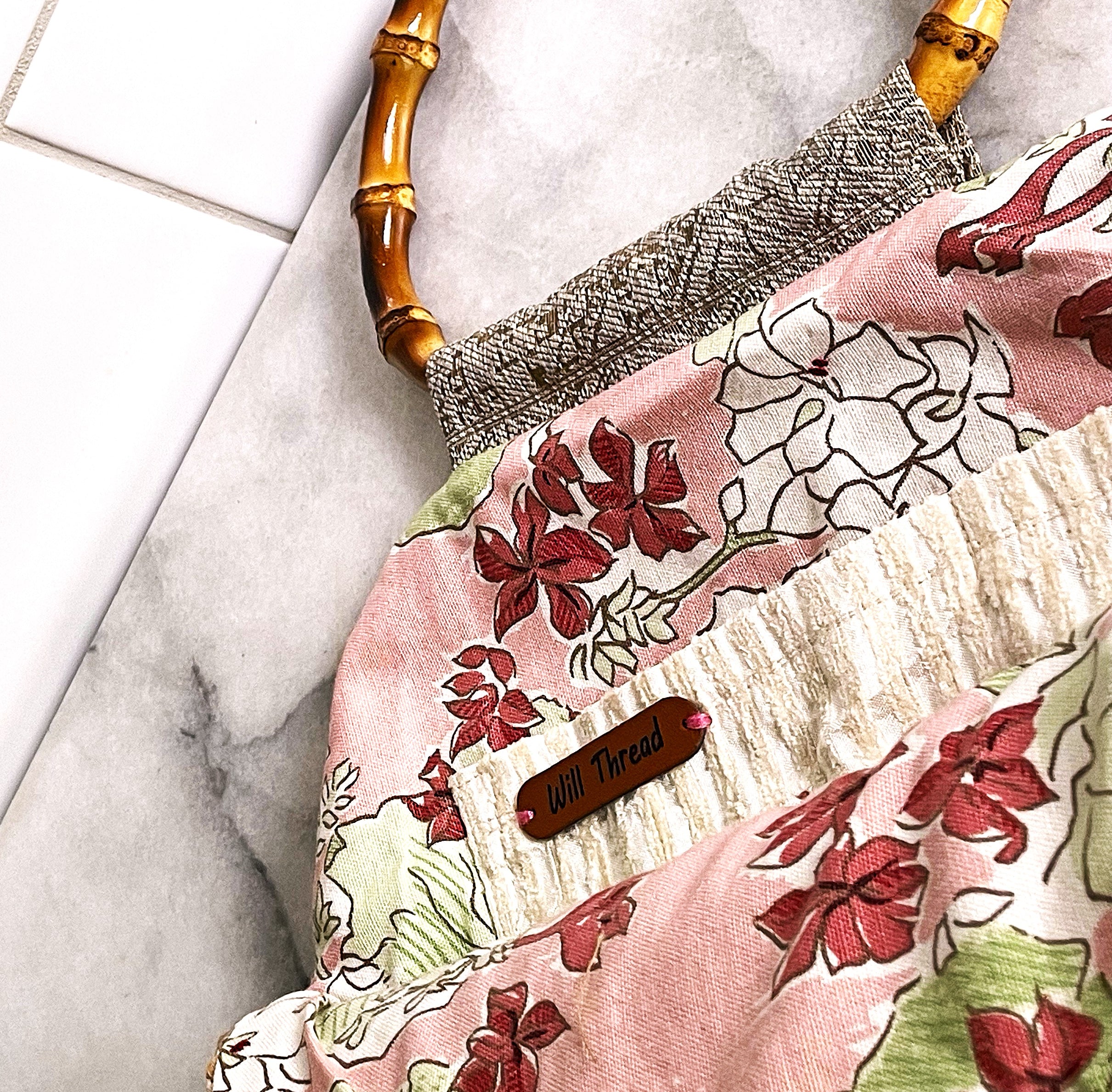 Handmade Vintage Style Cream Handbag
