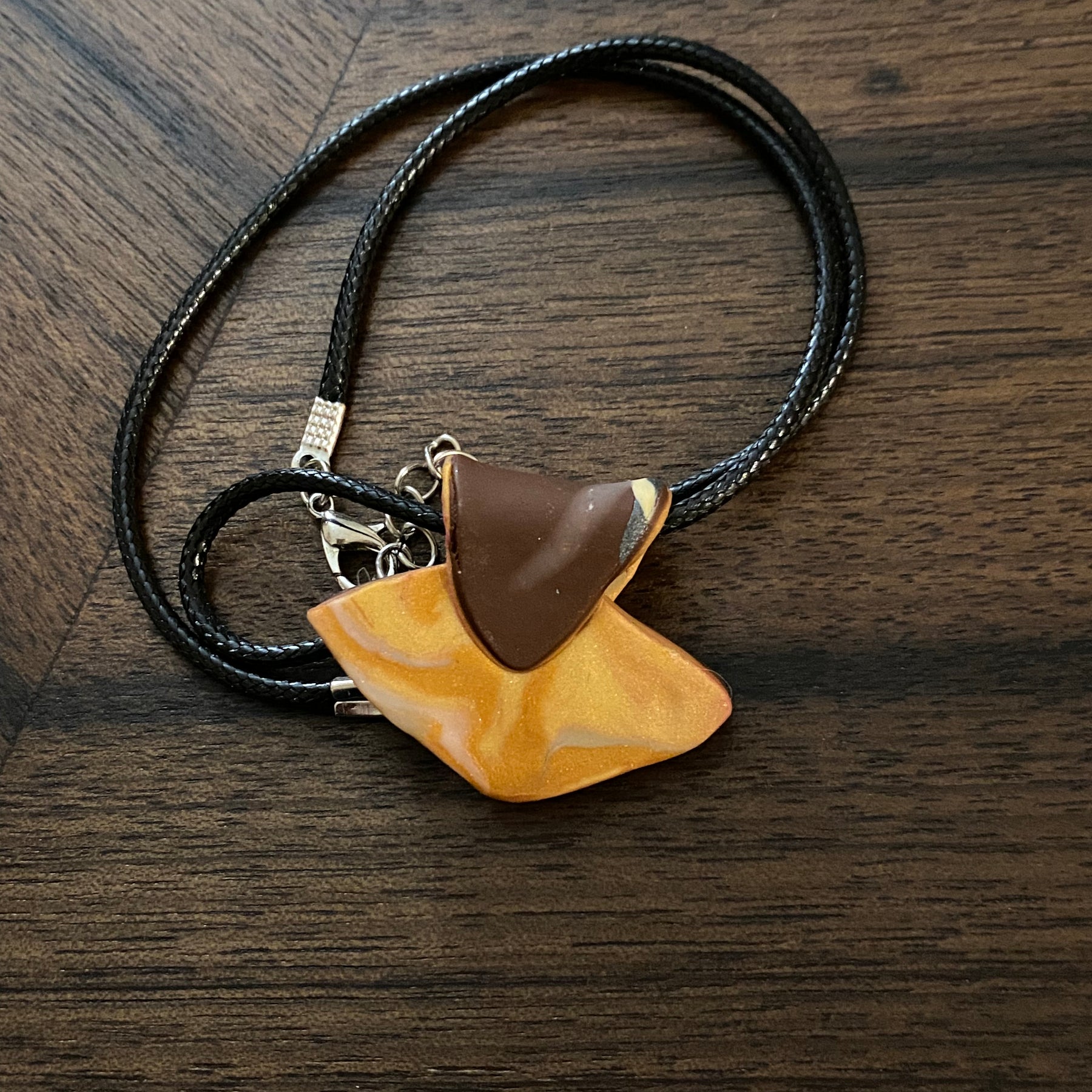 Diamond Handbag Polymer Clay Pendant- Handmade One of A Kind Pendant