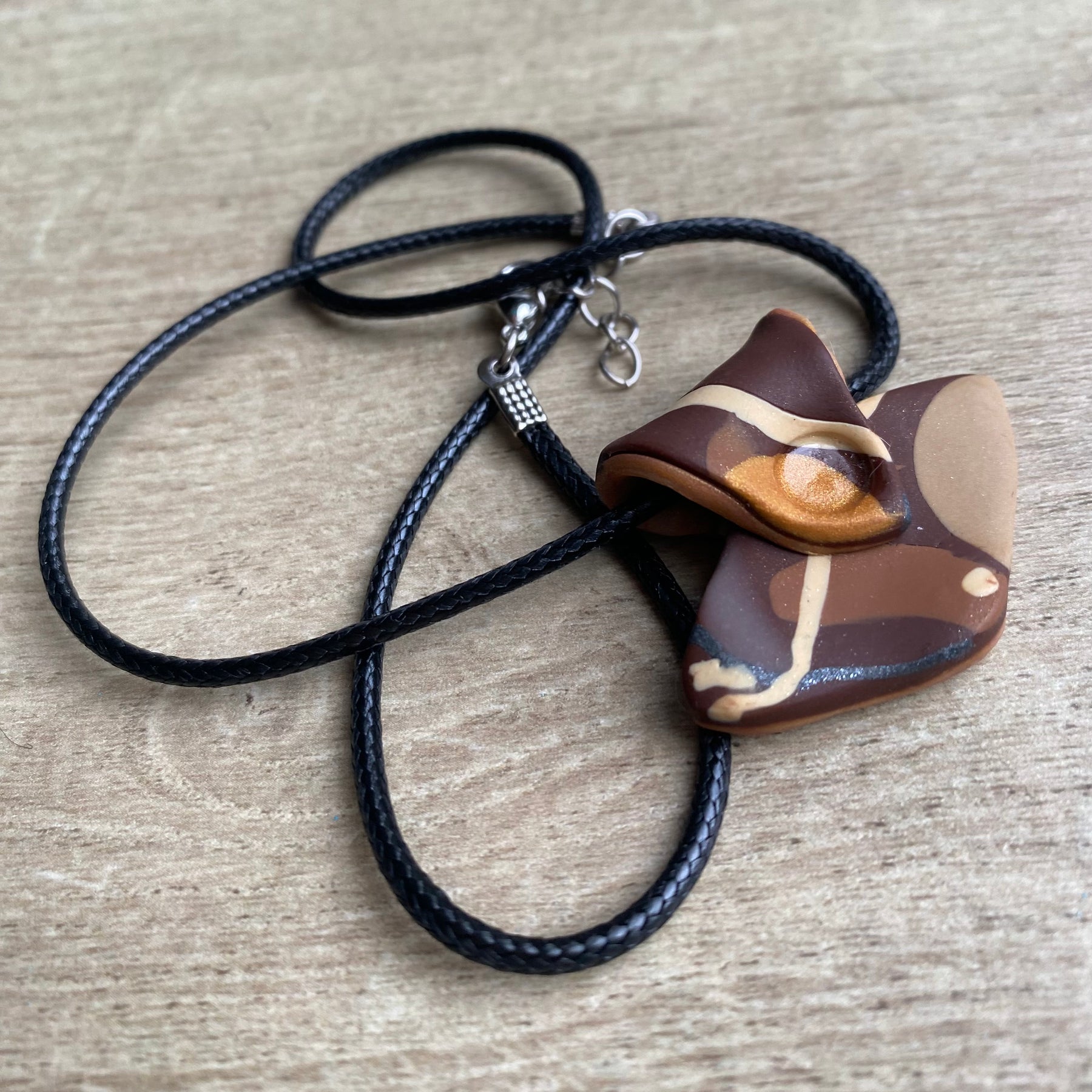 Diamond Handbag Polymer Clay Pendant- Handmade One of A Kind Pendant