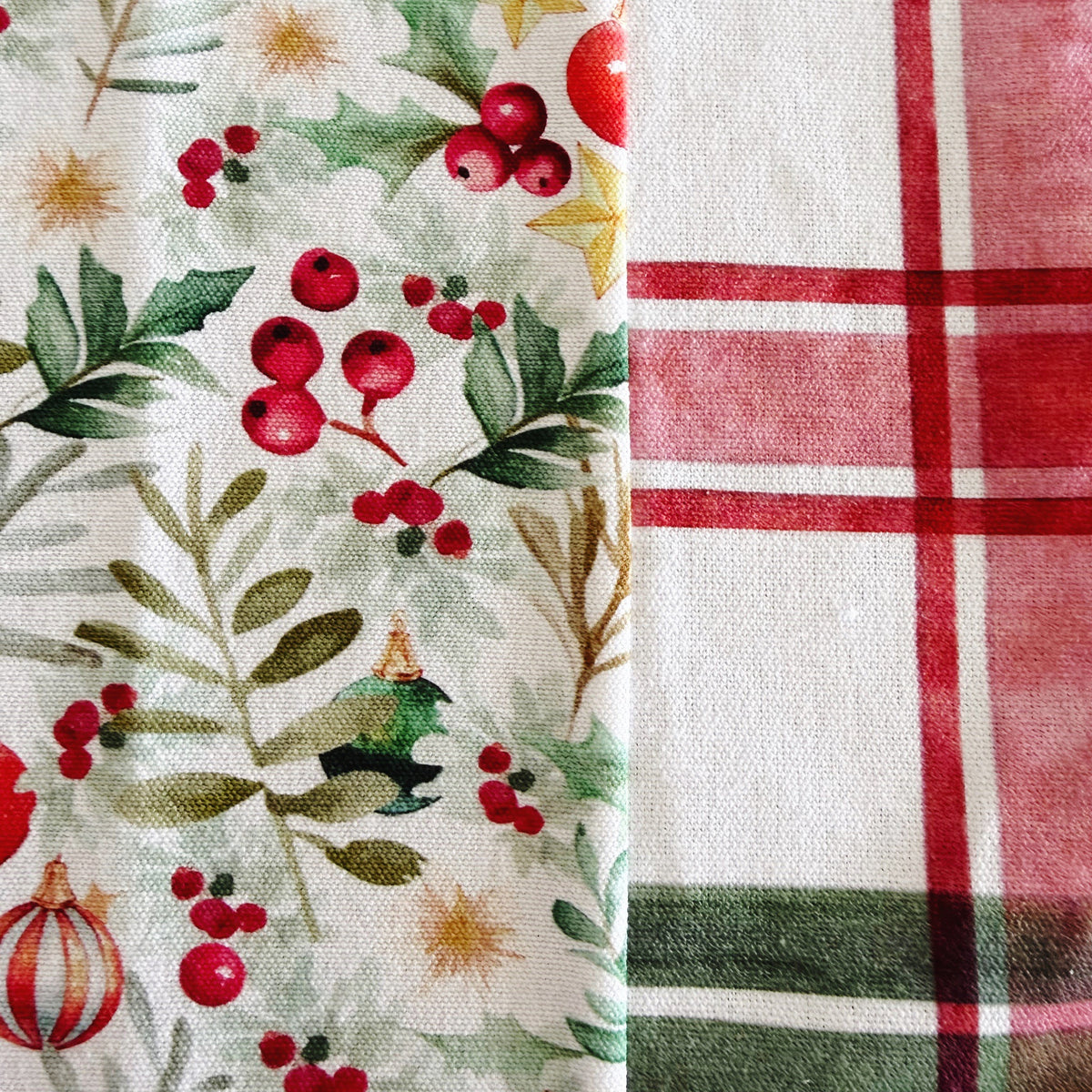Christmas Japanese style cross back kitchen apron. Crafting, gardening, no ties apron.