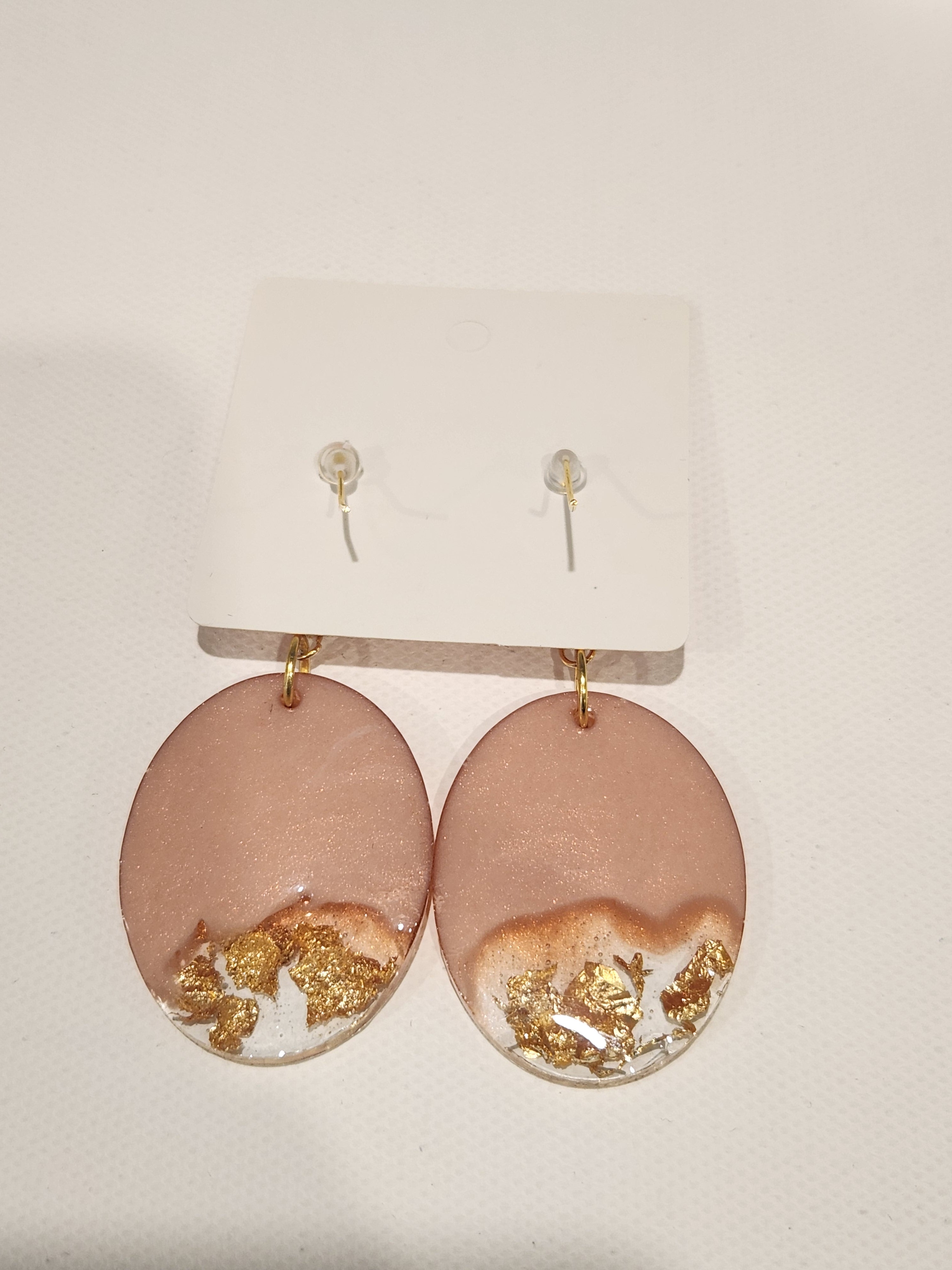 Aurora Copper Flake Earrings