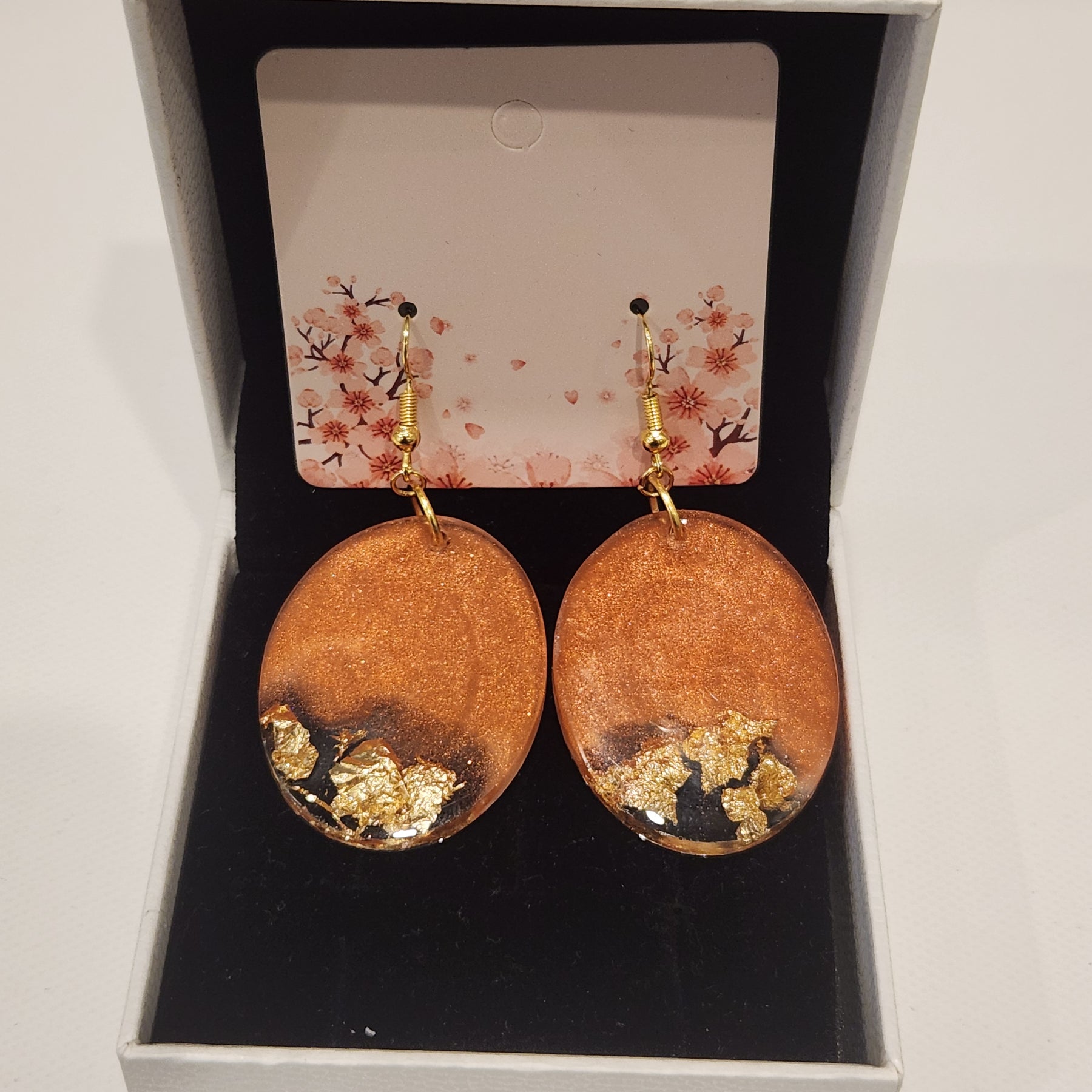 Aurora Copper Flake Earrings